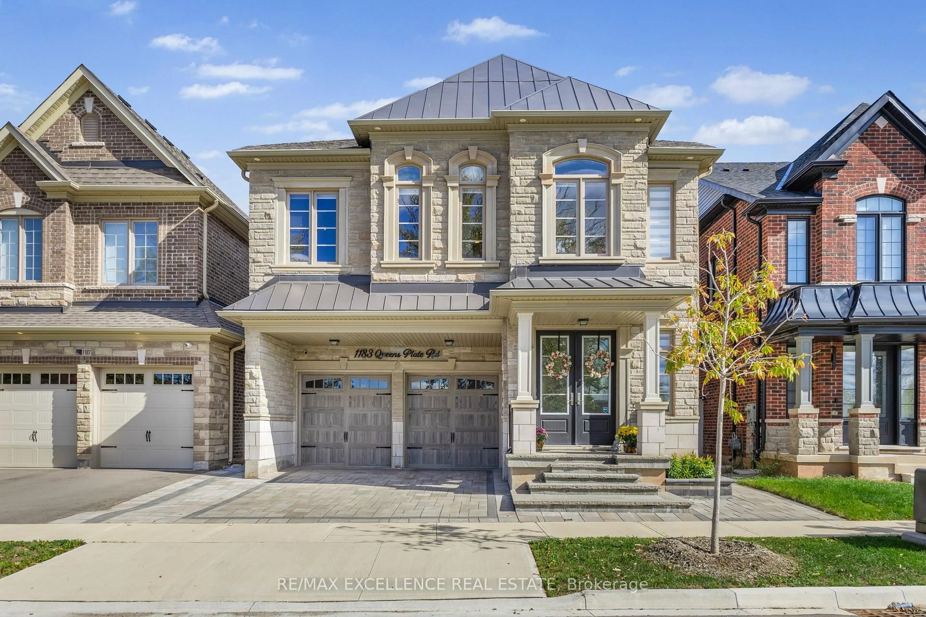 Home with brick exterior material, street for 1183 Queens Plate Rd, Oakville Ontario L6M 5M4