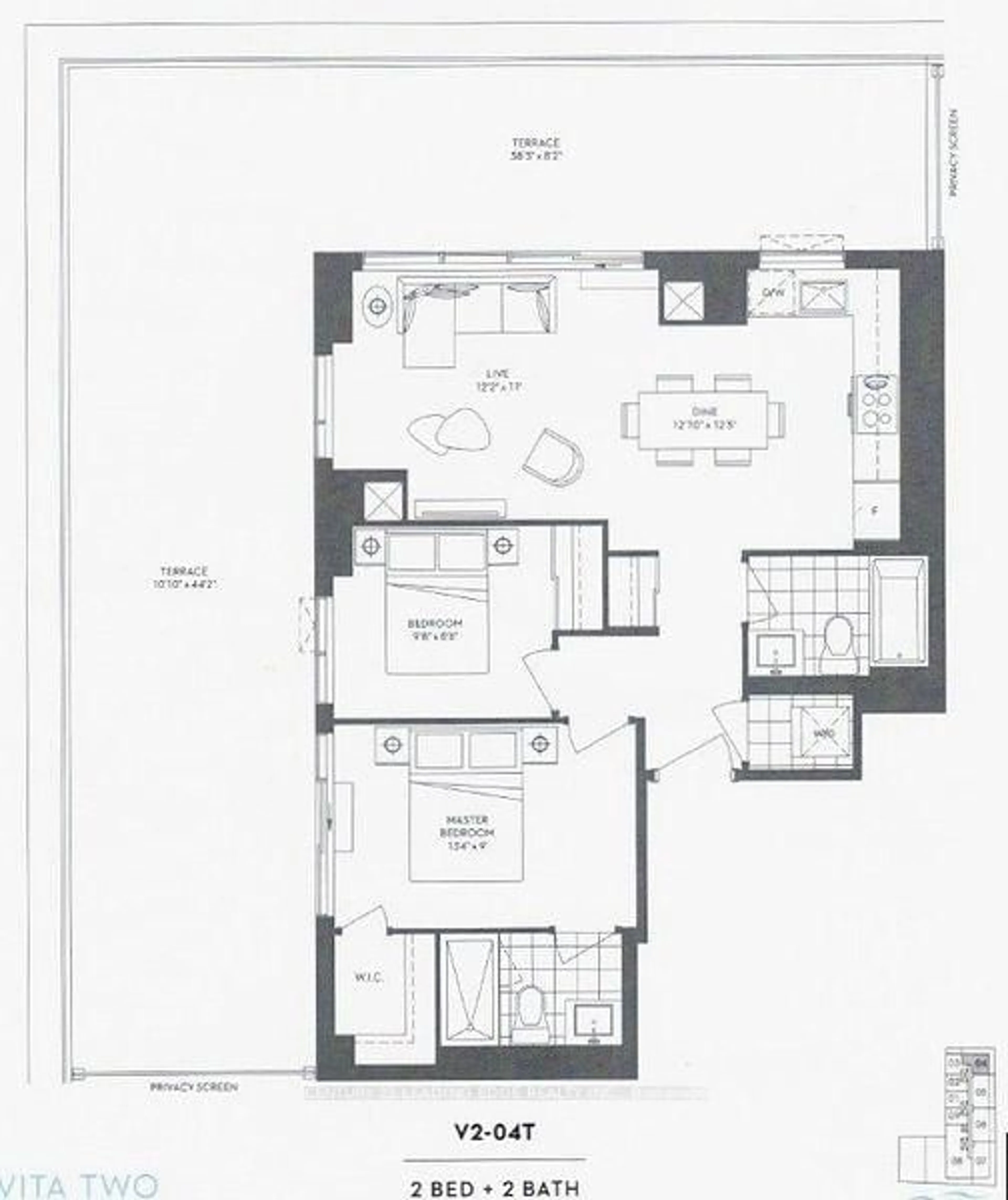 Floor plan for 65 Annie Craig Dr #504, Toronto Ontario M8V 0G3