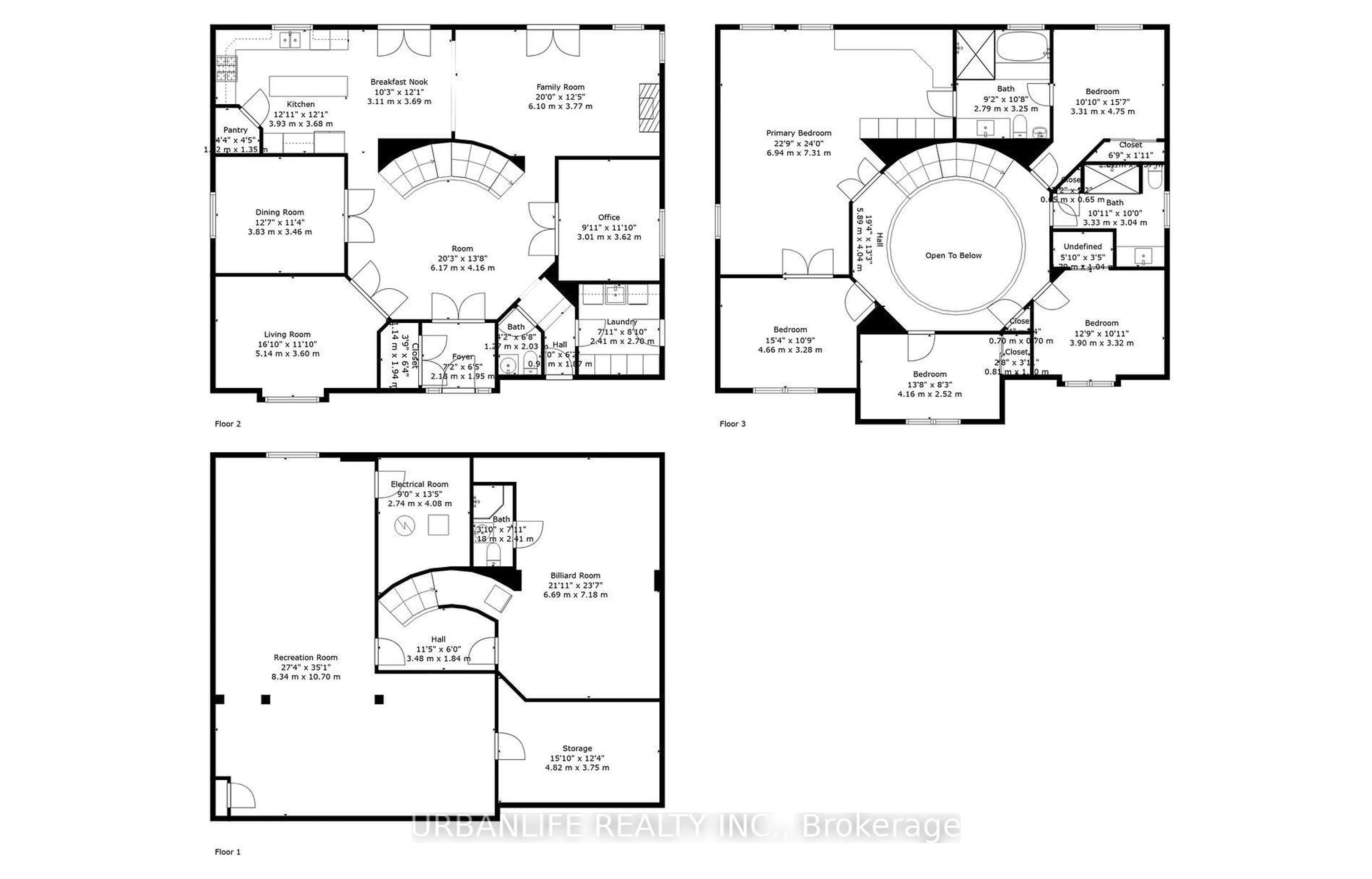 Floor plan for 50 Lombardy Cres, Brampton Ontario L6S 4L8