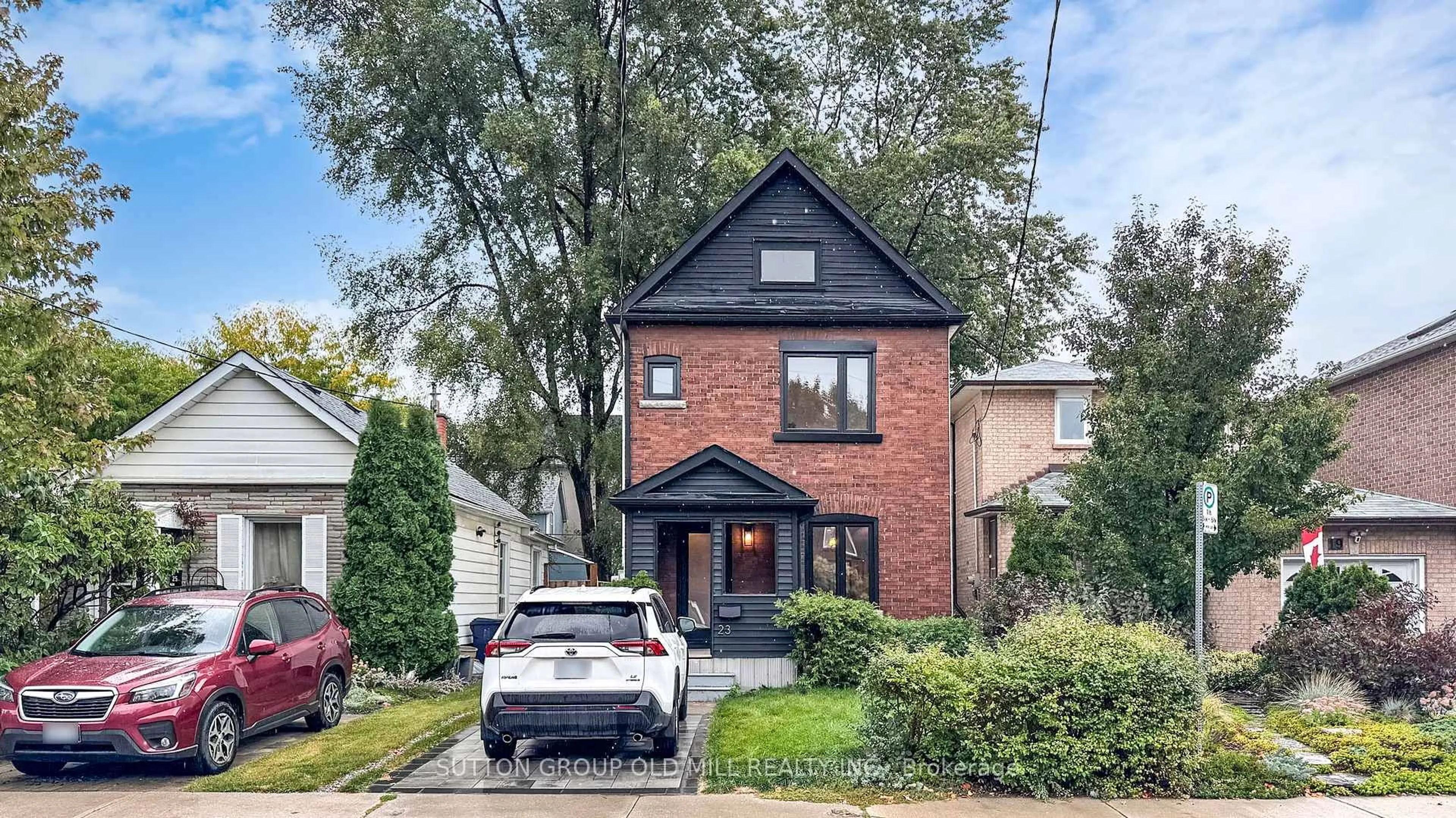 Home with brick exterior material, street for 23 Priscilla Ave, Toronto Ontario M6S 3W1