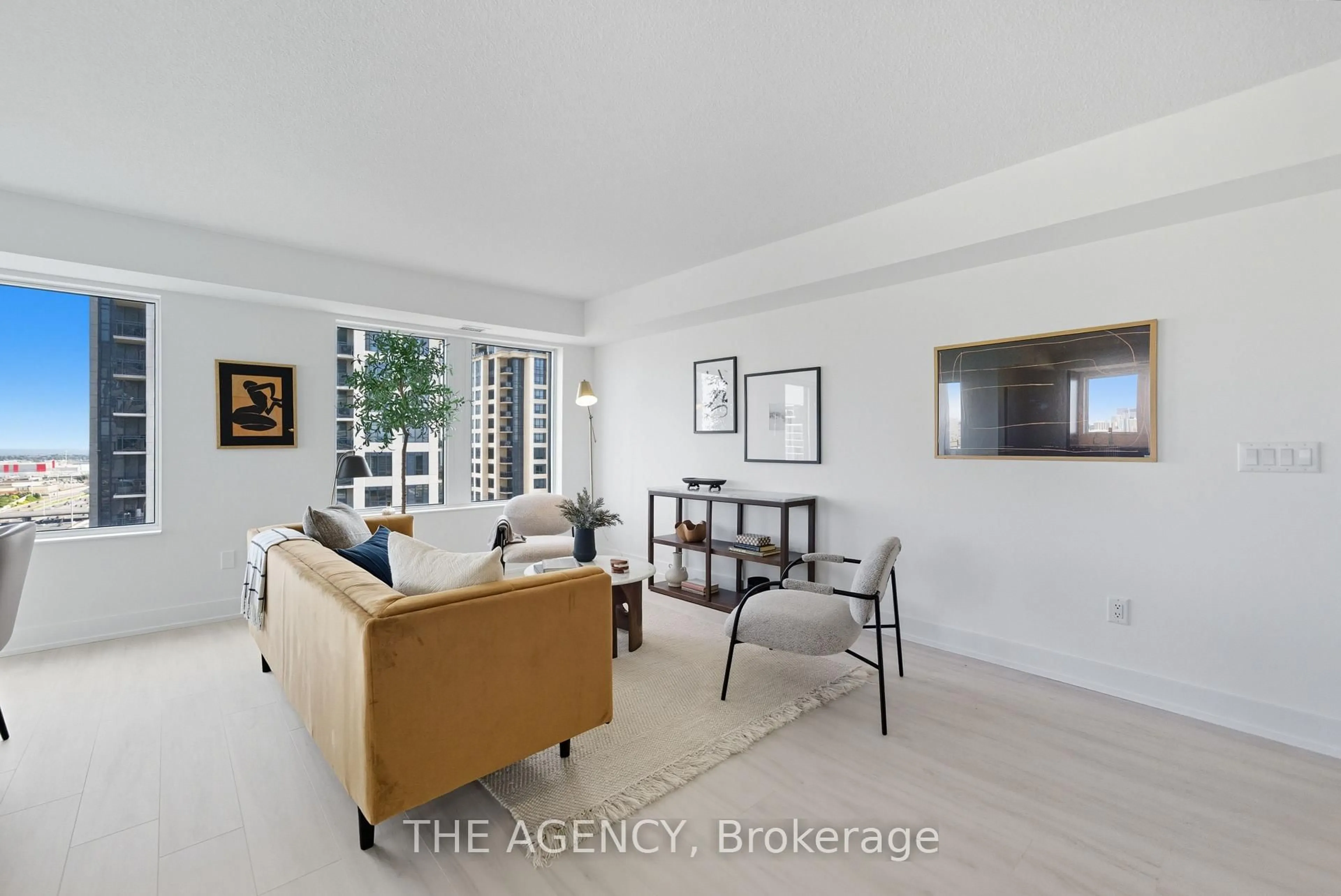 Living room with furniture, unknown for 10 Eva Rd #1708, Toronto Ontario M9C 0B3