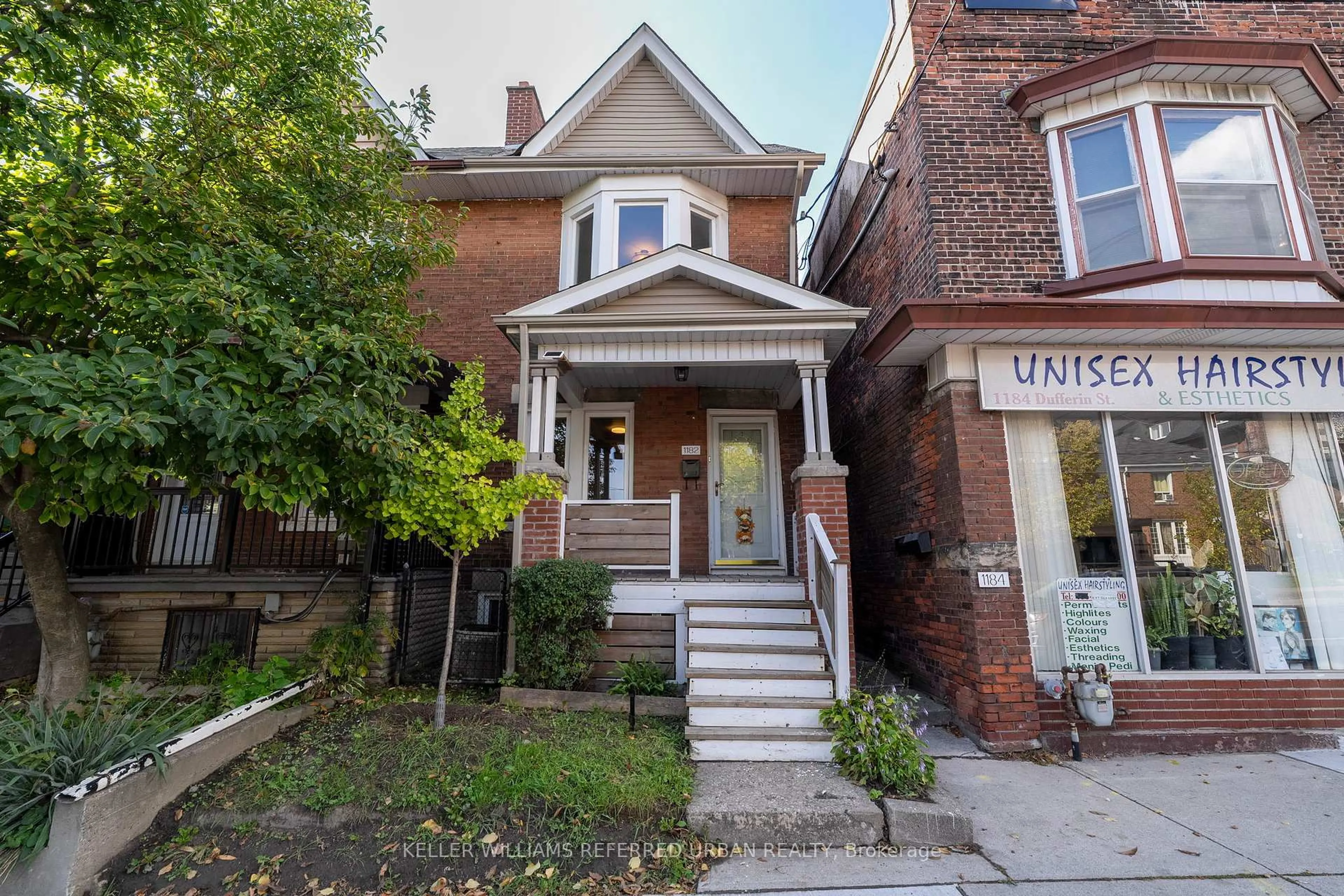 Home with brick exterior material, street for 1182 Dufferin St, Toronto Ontario M6H 4B8