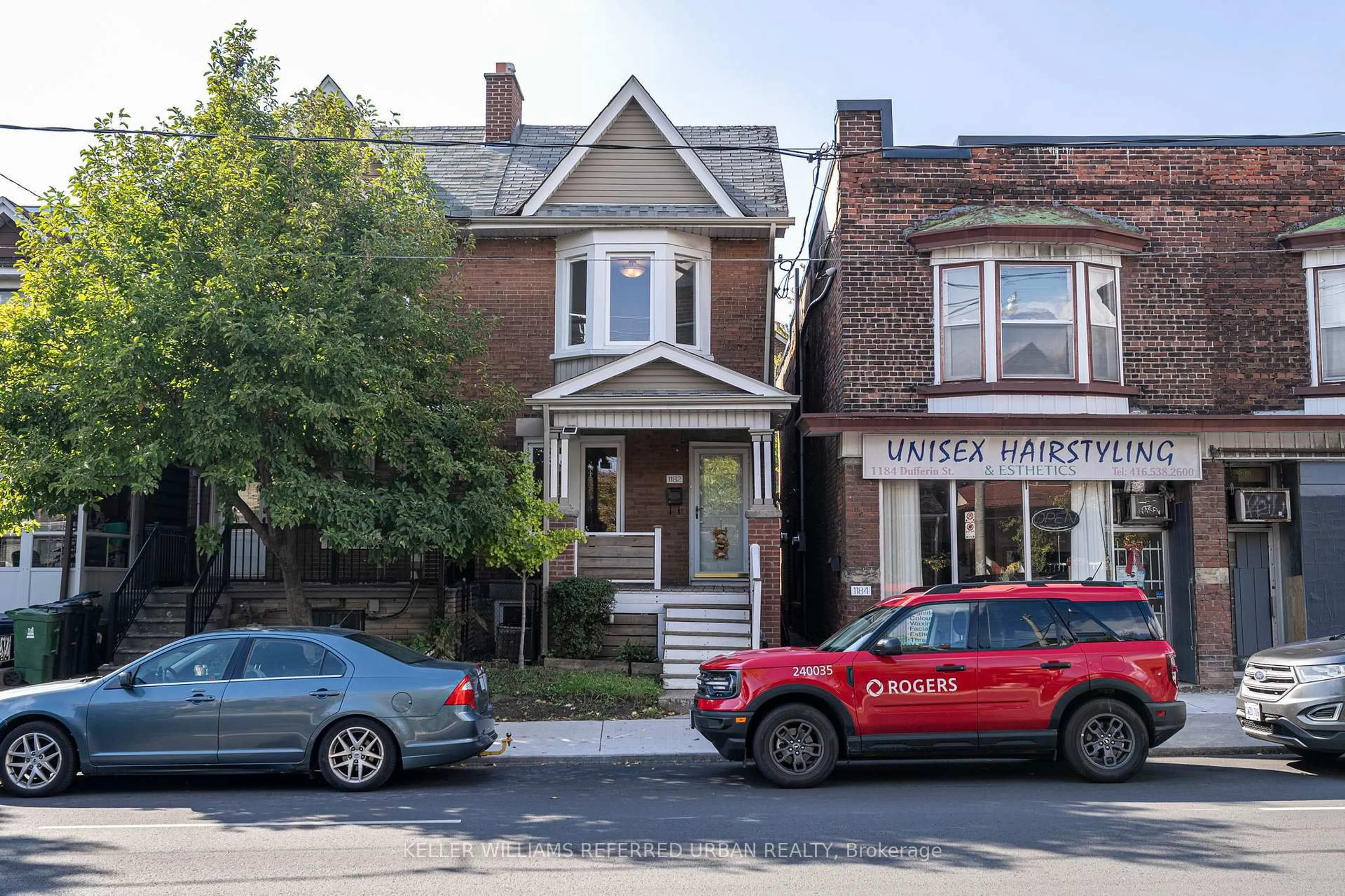 Home with brick exterior material, street for 1182 Dufferin St, Toronto Ontario M6H 4B8