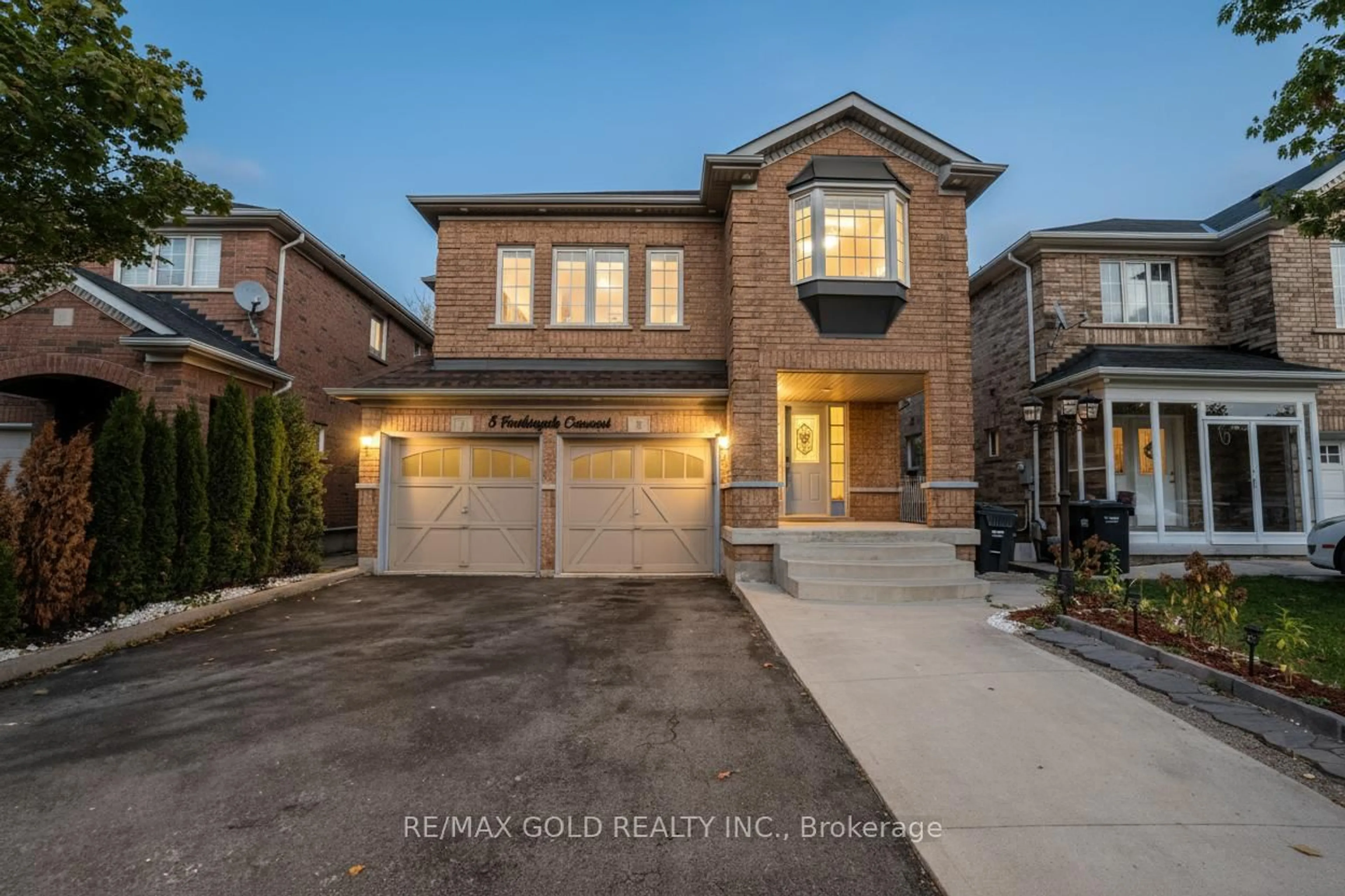 Home with brick exterior material, street for 5 Farthingale Cres, Brampton Ontario L7A 1R3