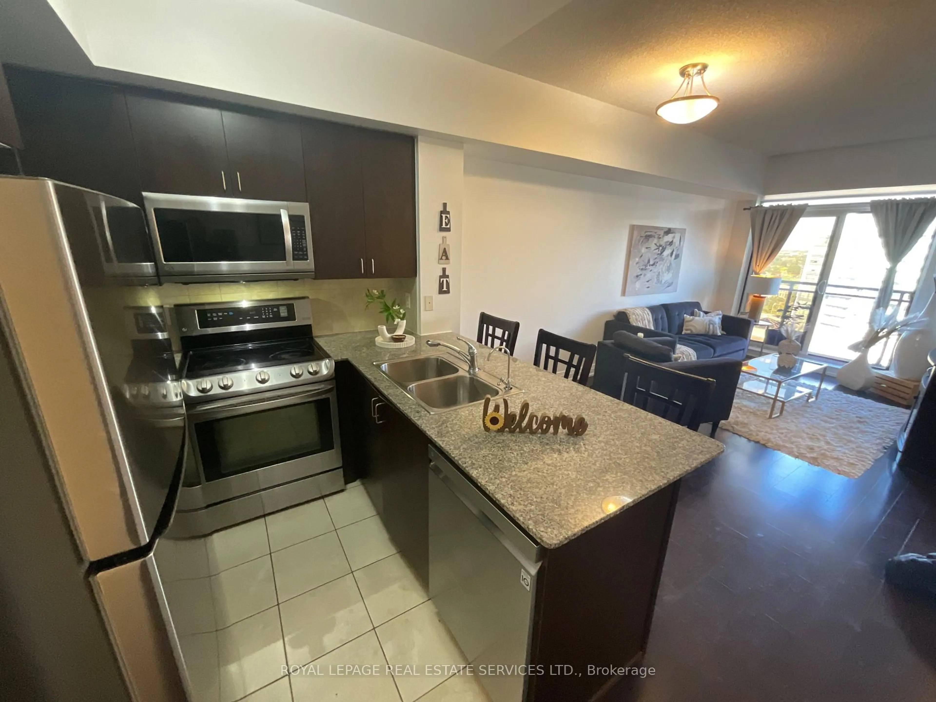 Open concept kitchen, unknown for 55 De Boers Dr #1203, Toronto Ontario M3J 0G5