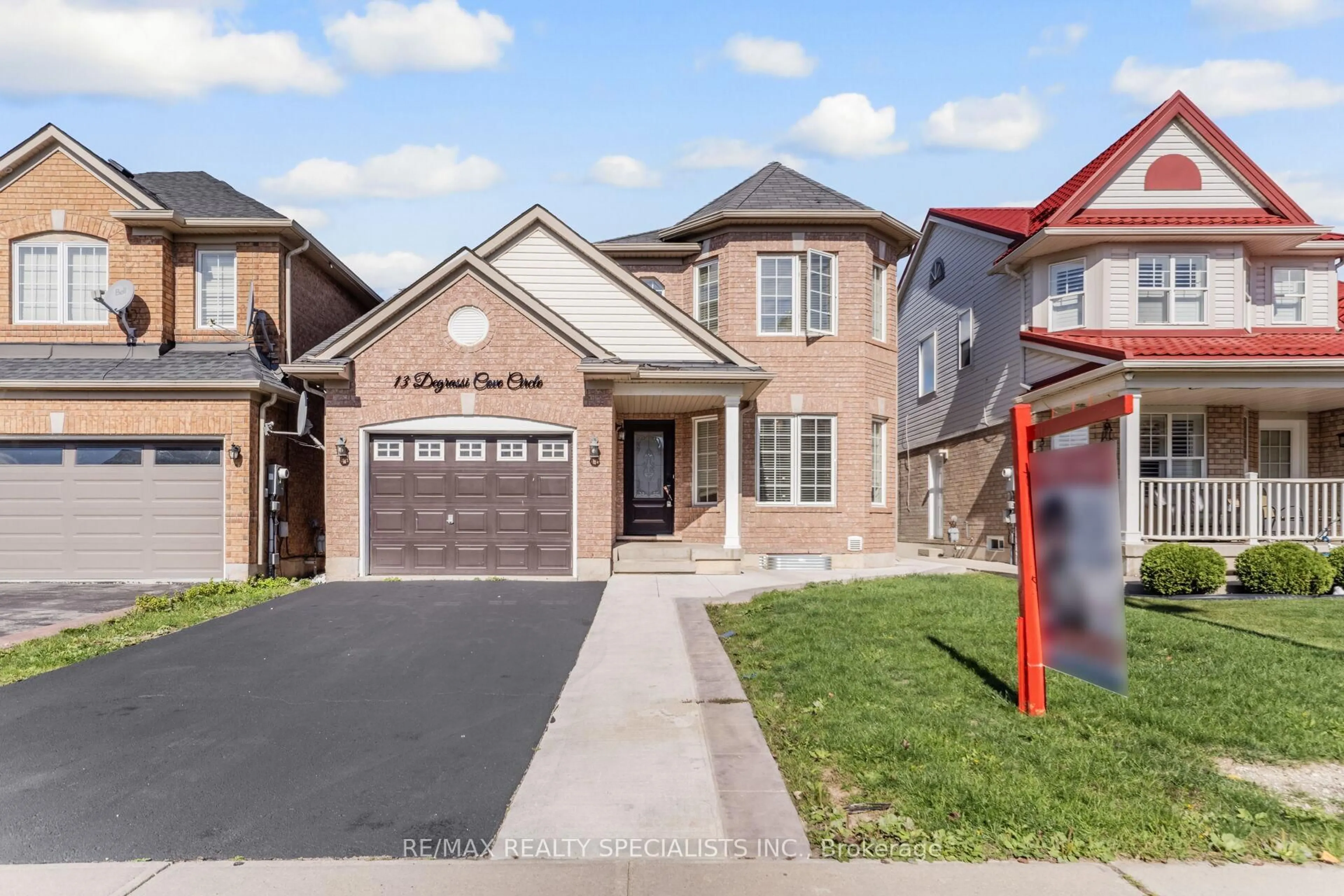 Home with brick exterior material, street for 13 Degrassi Cove Circ, Brampton Ontario L6X 0N7