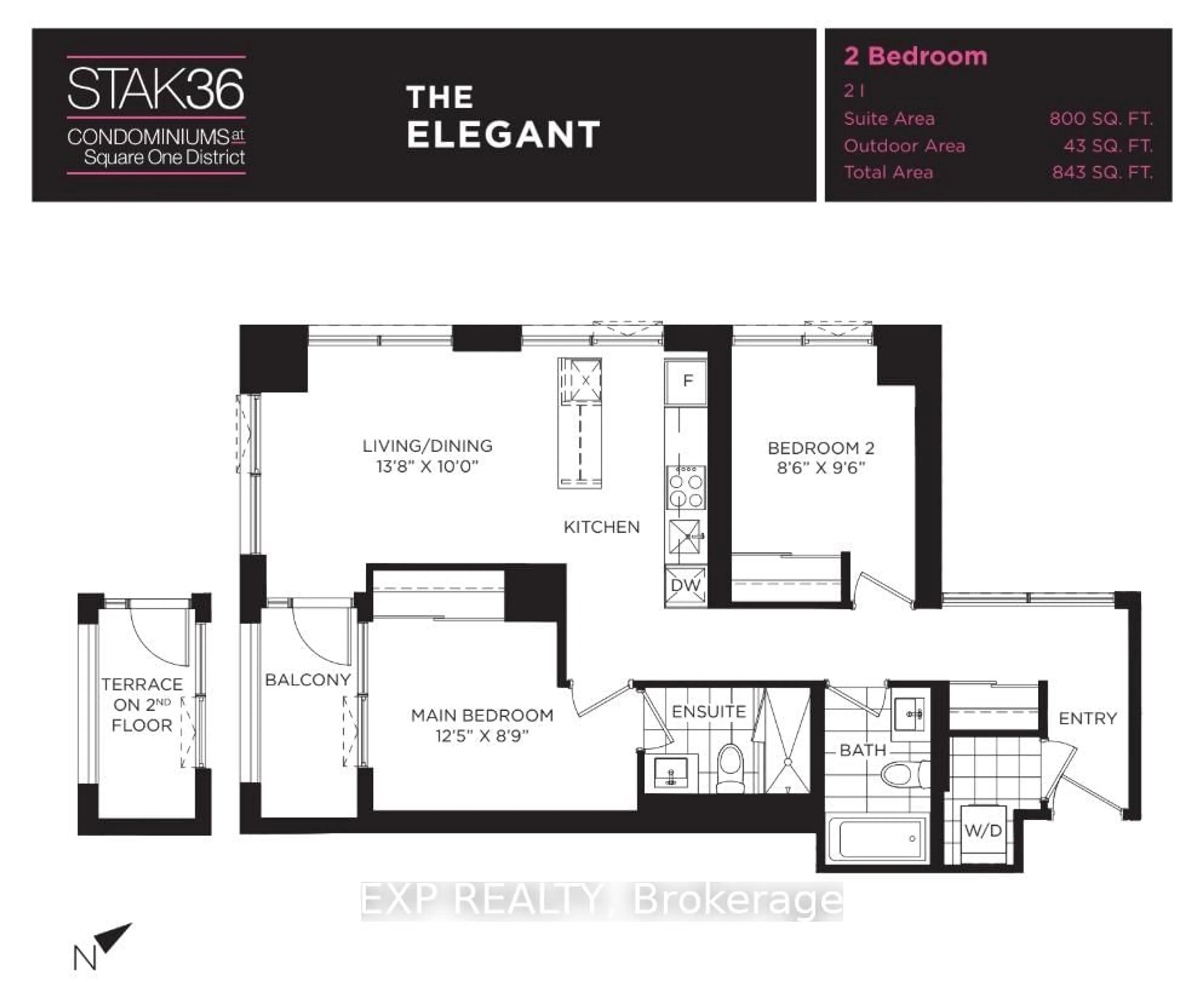 Floor plan for 395 Square One Dr #2203, Mississauga Ontario L5B 0P6