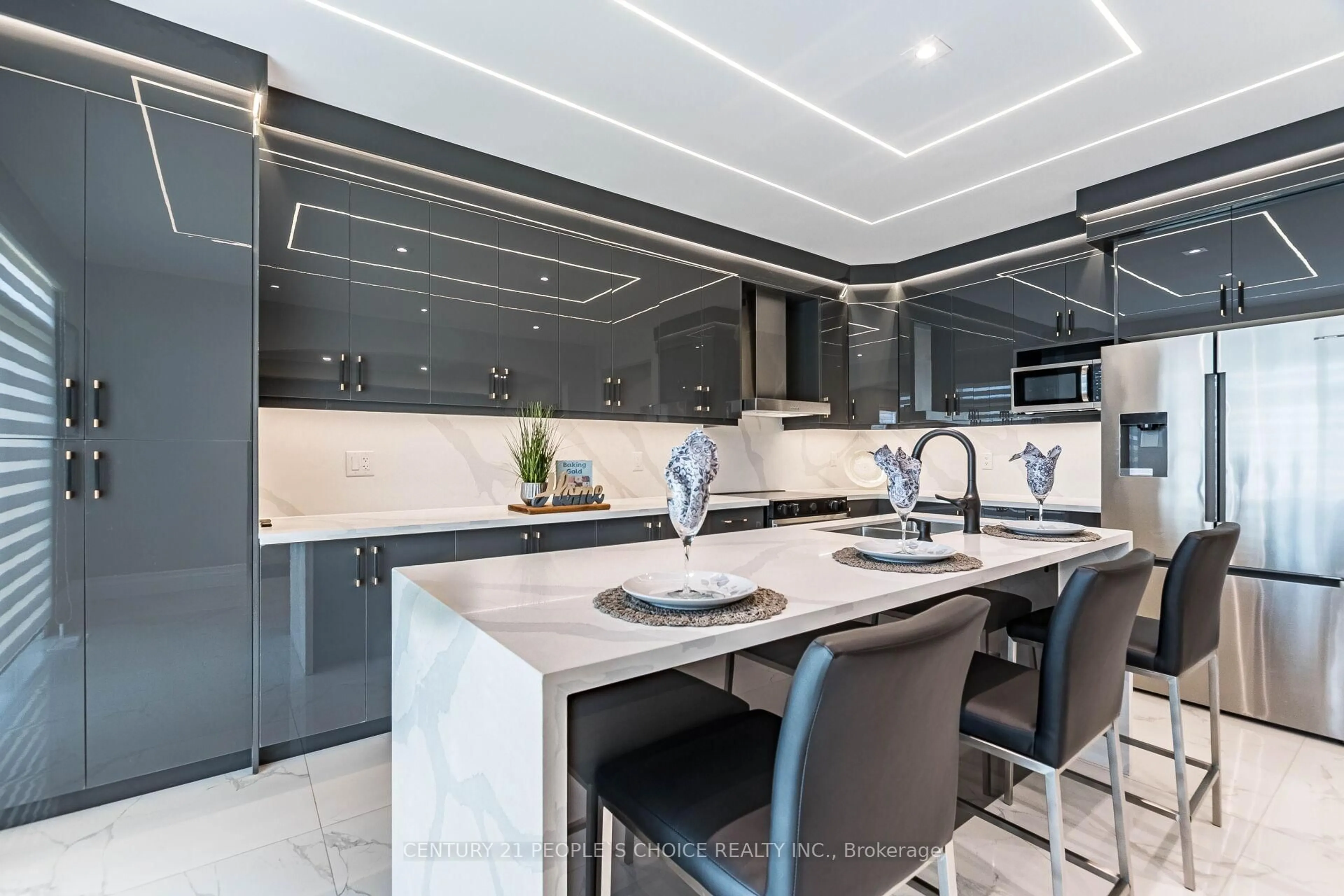 Contemporary kitchen, ceramic/tile floor for 78 Abercrombie Cres, Brampton Ontario L7A 4N3