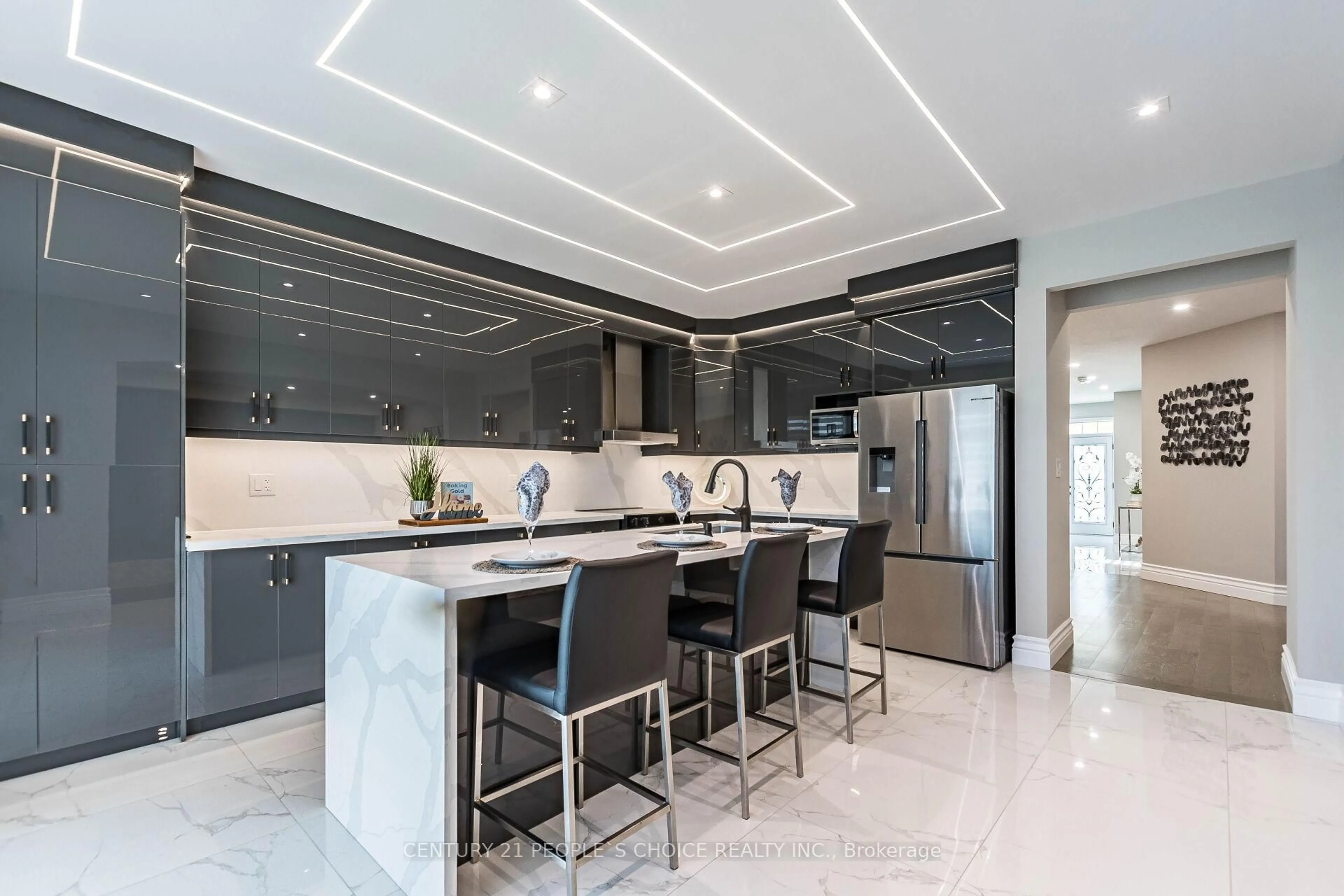 Contemporary kitchen, ceramic/tile floor for 78 Abercrombie Cres, Brampton Ontario L7A 4N3