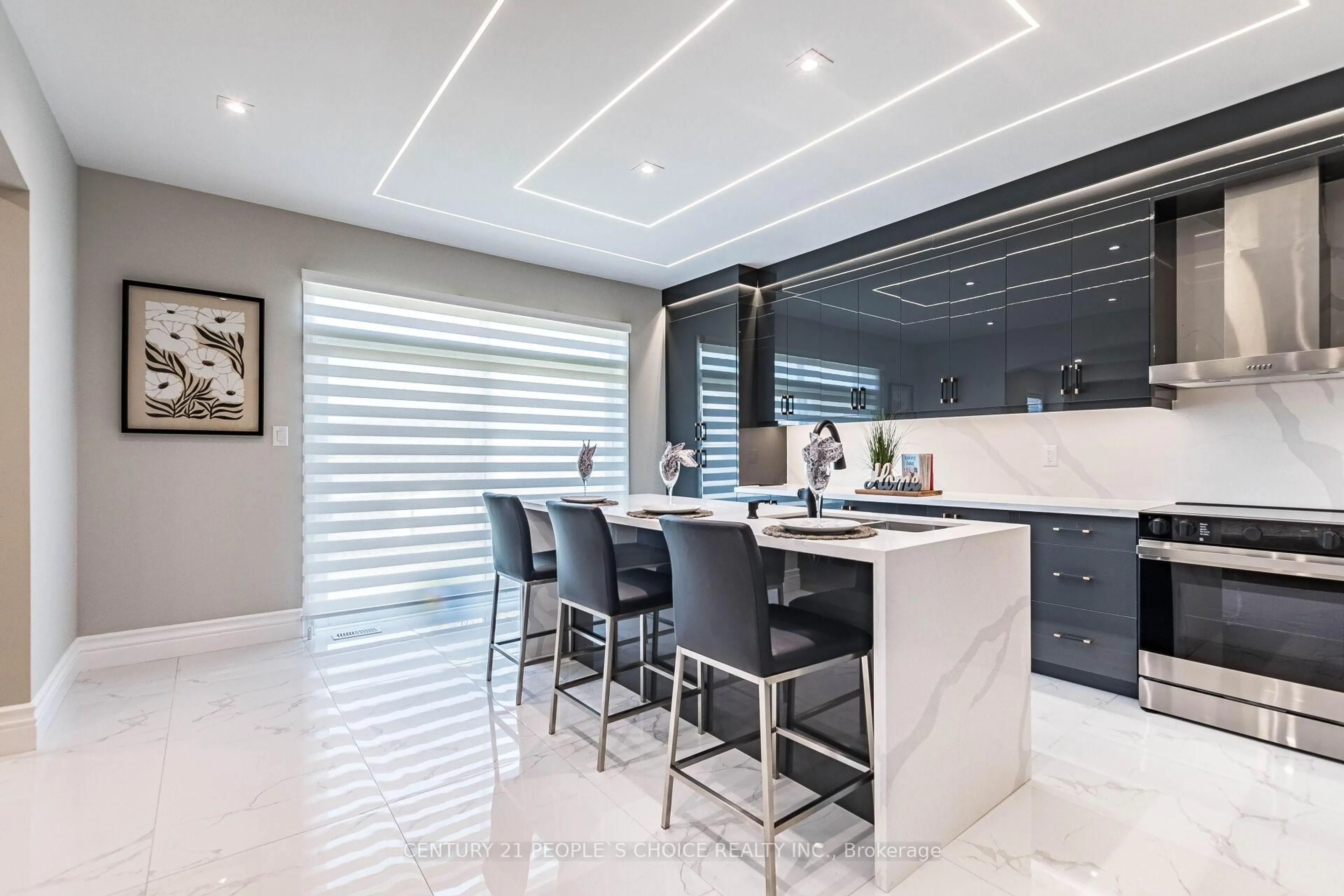 Contemporary kitchen, ceramic/tile floor for 78 Abercrombie Cres, Brampton Ontario L7A 4N3