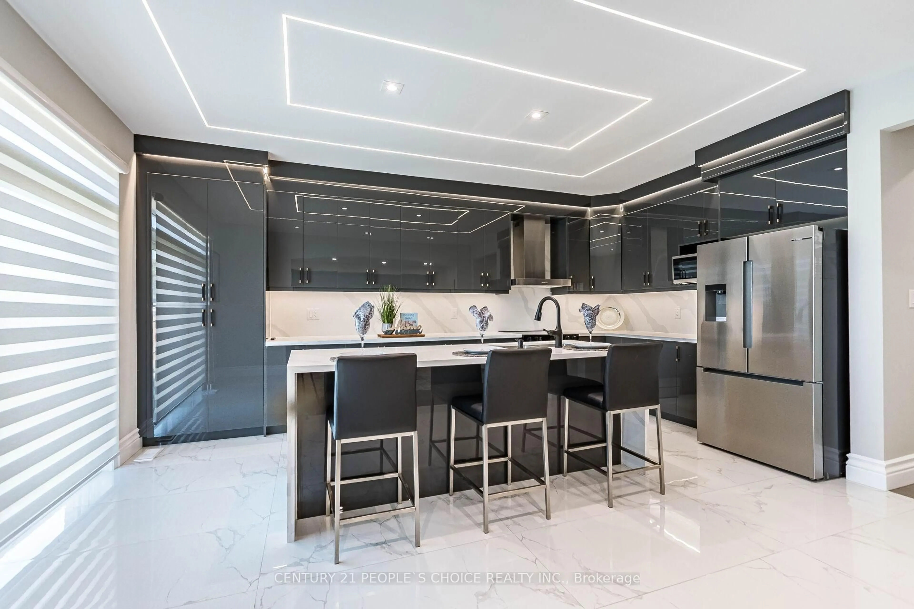 Contemporary kitchen, ceramic/tile floor for 78 Abercrombie Cres, Brampton Ontario L7A 4N3
