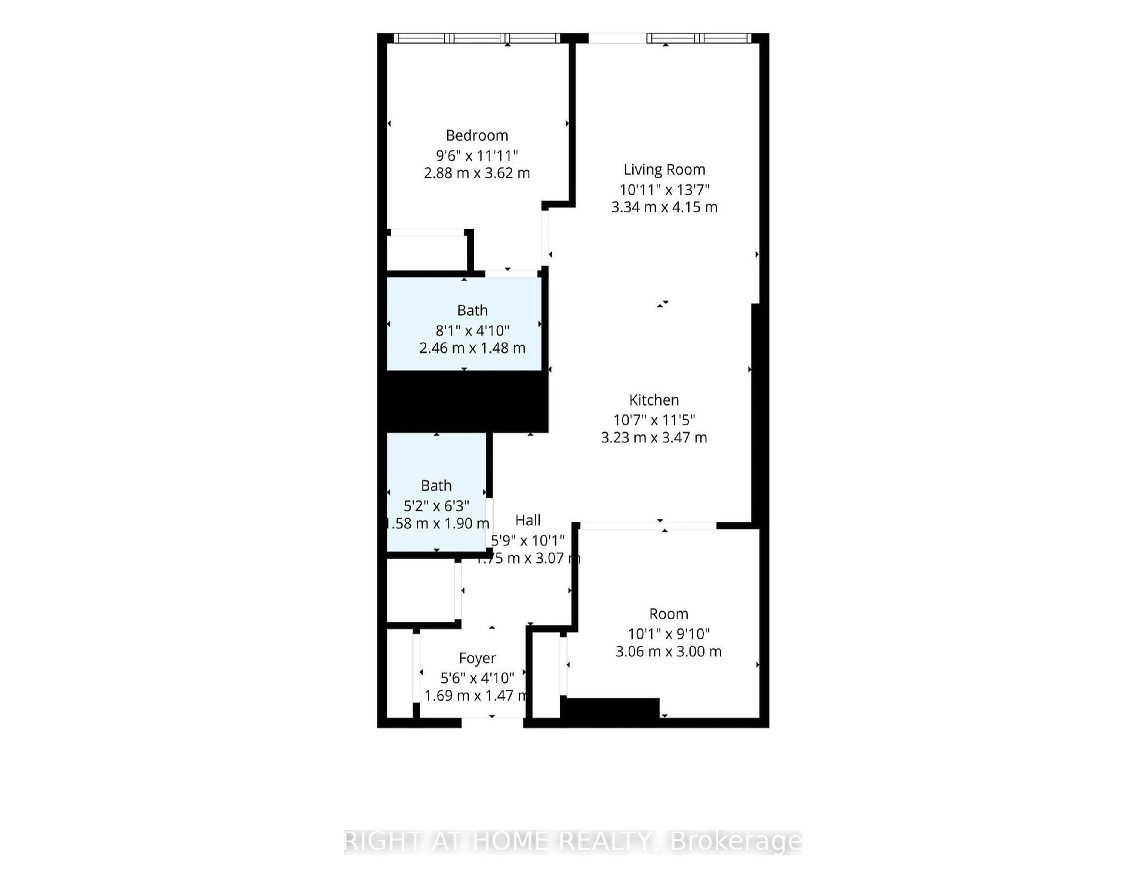 Floor plan for 405 Dundas St #119, Oakville Ontario L6M 5P9