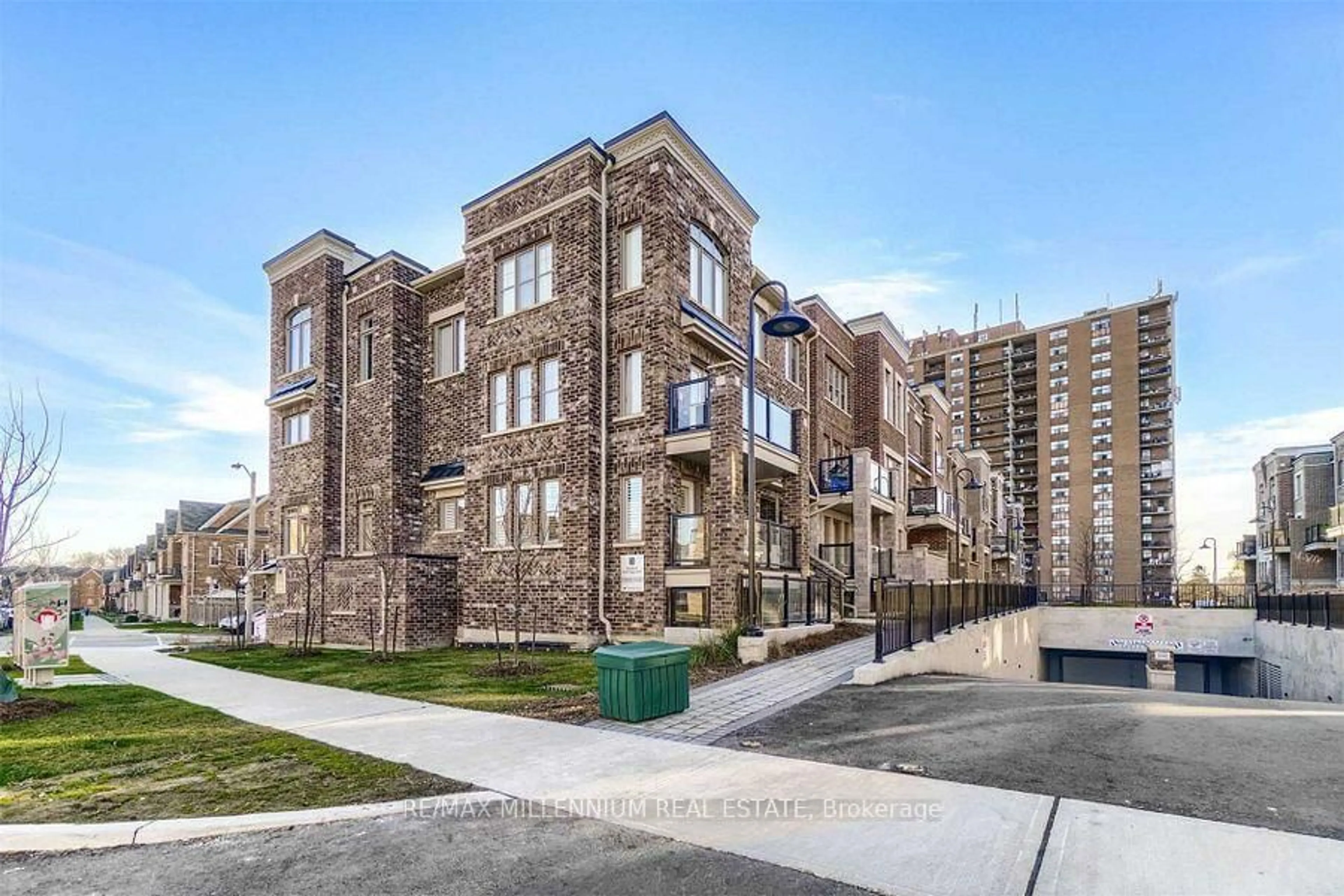 Home with brick exterior material, street for 60 Parrotta Dr #267, Toronto Ontario M9M 0B4