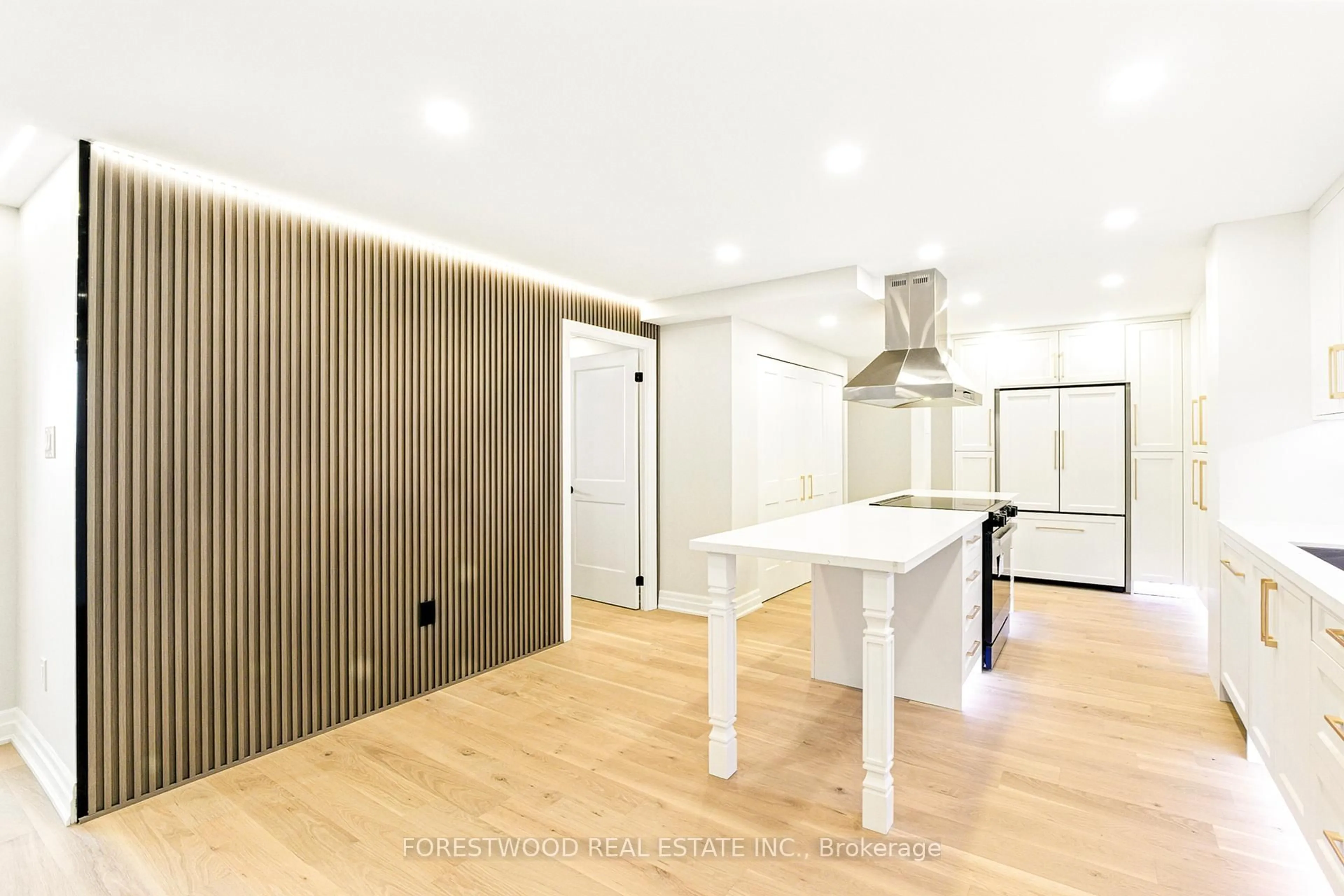 Open concept kitchen, wood/laminate floor for 299 Mill Rd #706, Toronto Ontario M9C 4V9