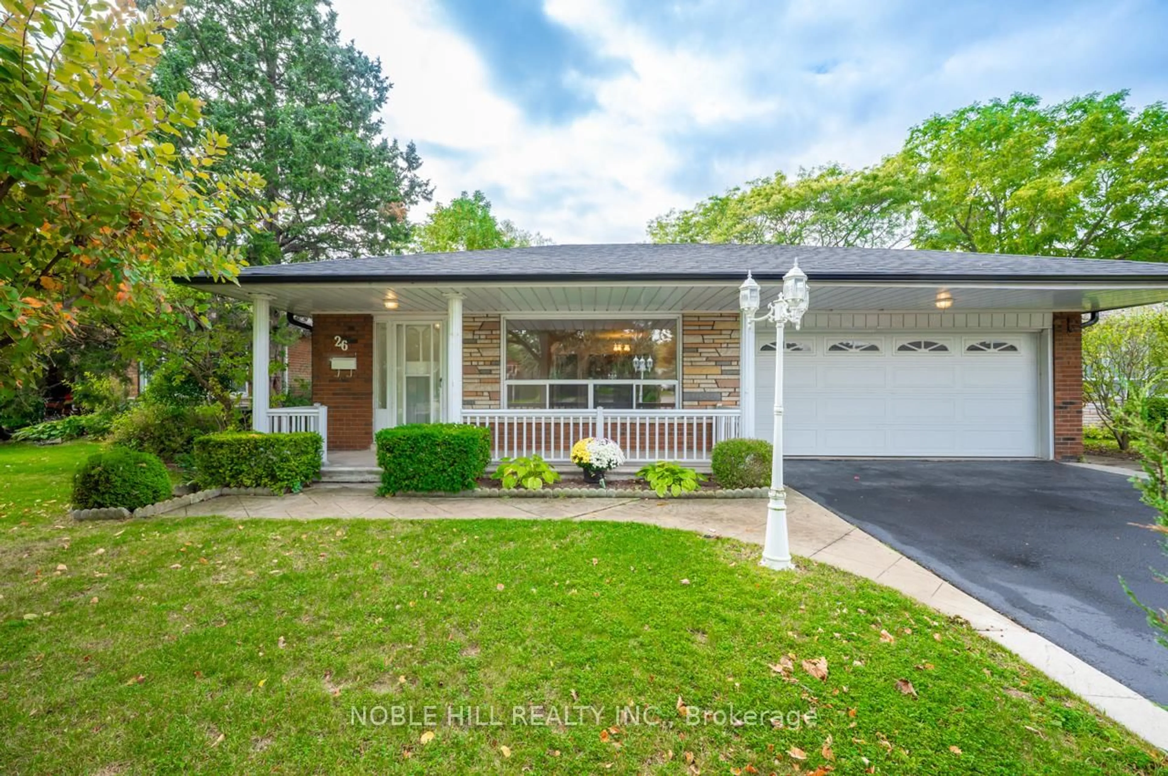Home with vinyl exterior material, street for 26 Canerouth Dr, Toronto Ontario M9C 3R5