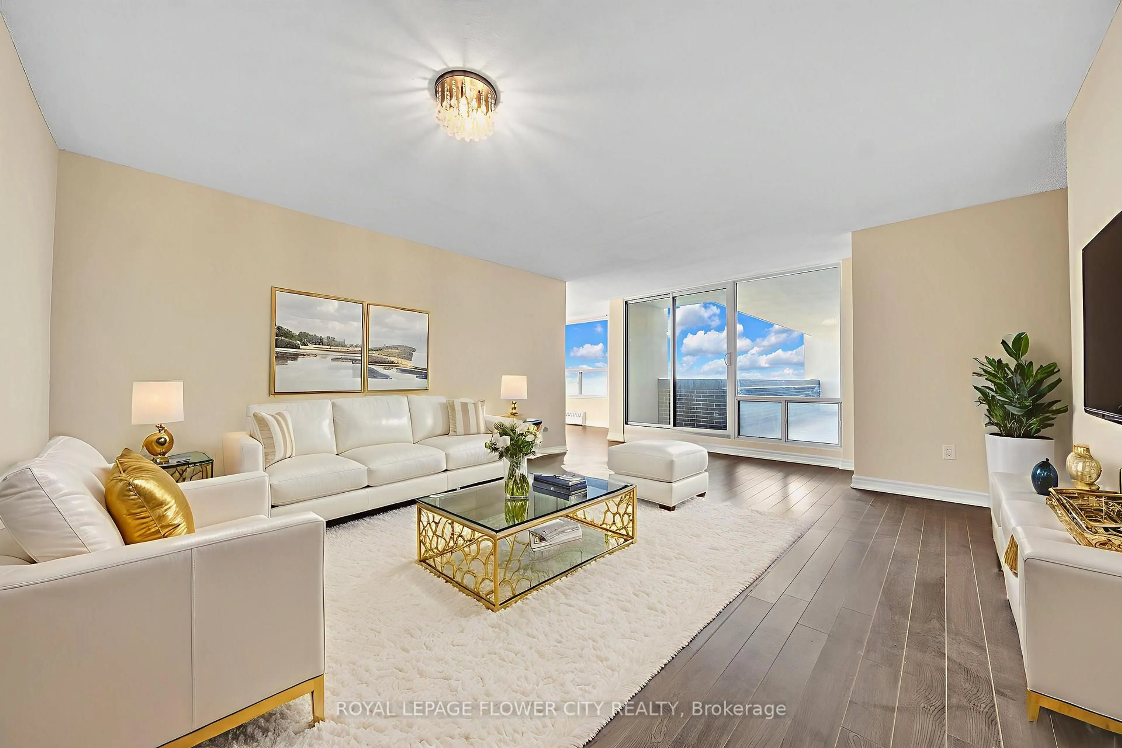 Living room with furniture, unknown for 1515 Lakeshore Rd #602, Mississauga Ontario L5E 3E3