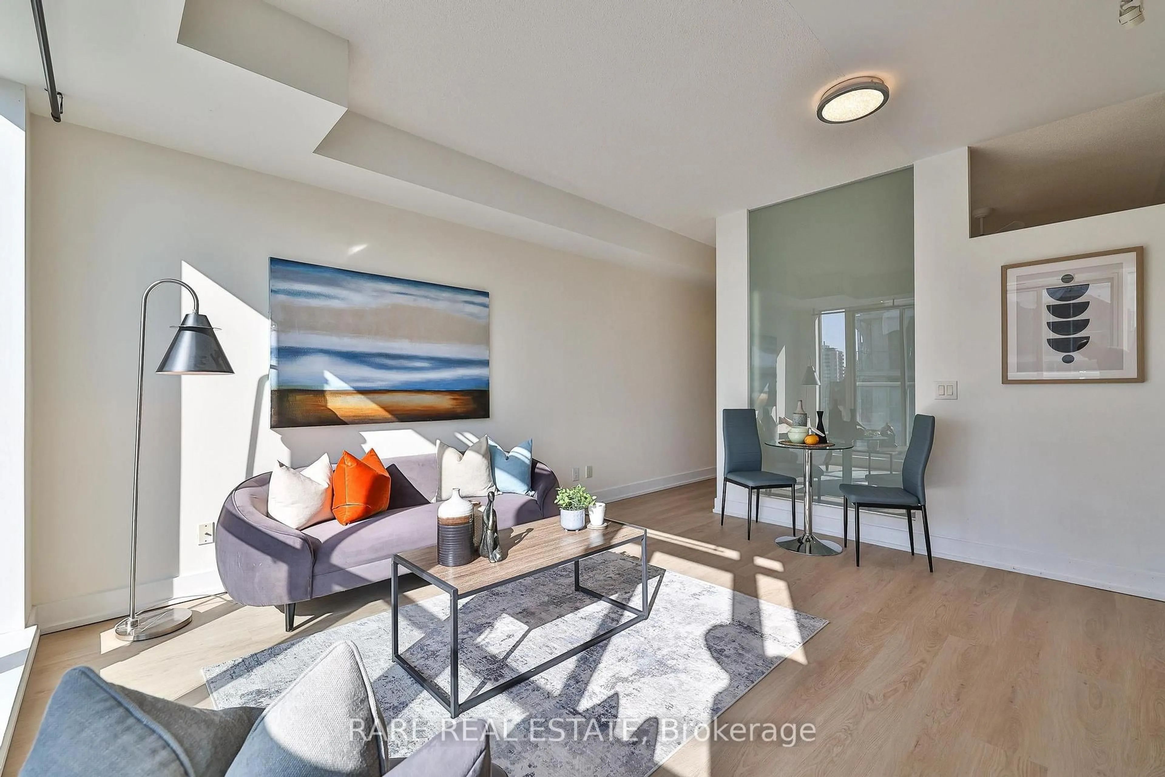 Living room with furniture, unknown for 1638 Bloor St #607, Toronto Ontario M6P 1A7