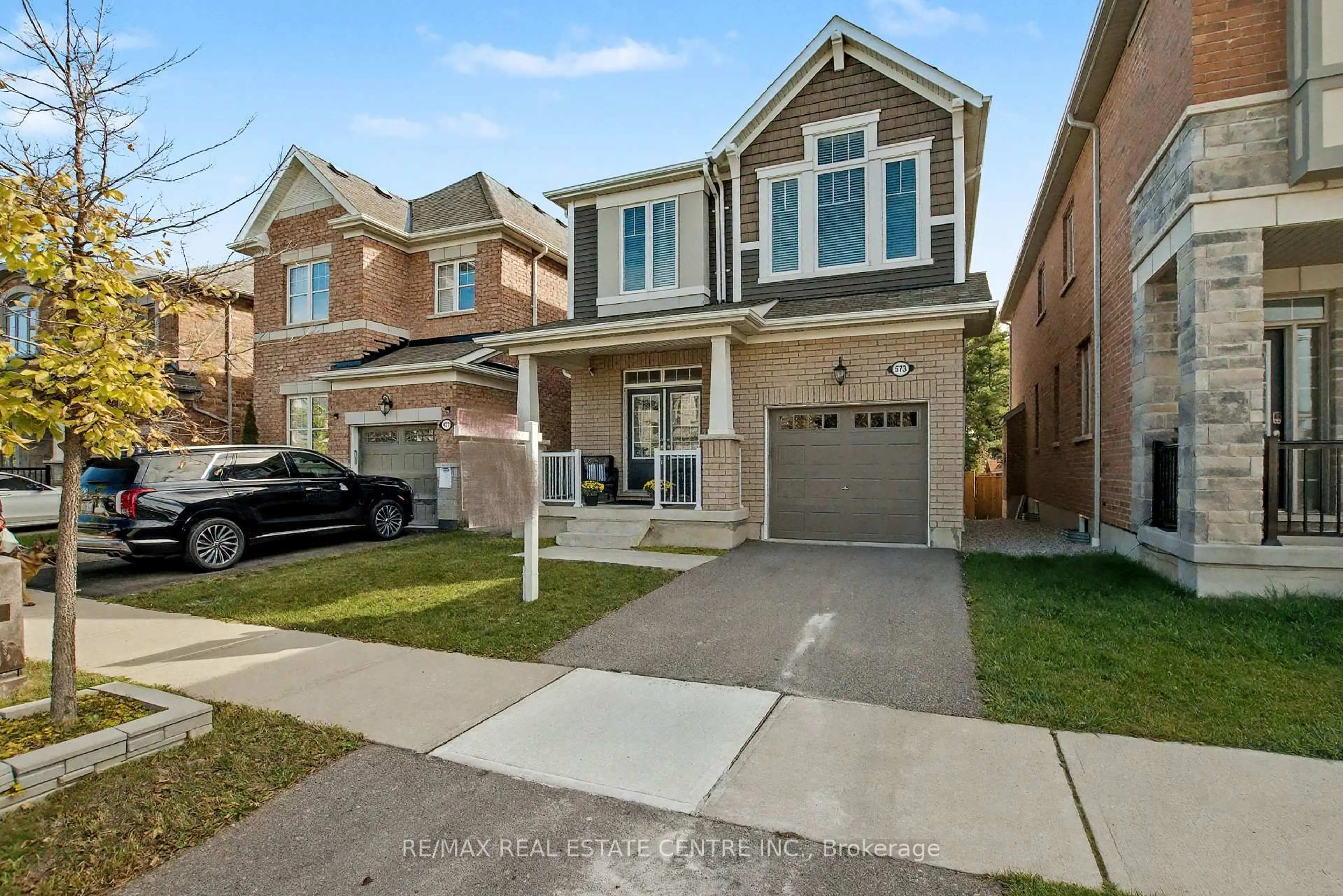 Home with brick exterior material, street for 573 Juneberry Crt, Milton Ontario L9E 1M8