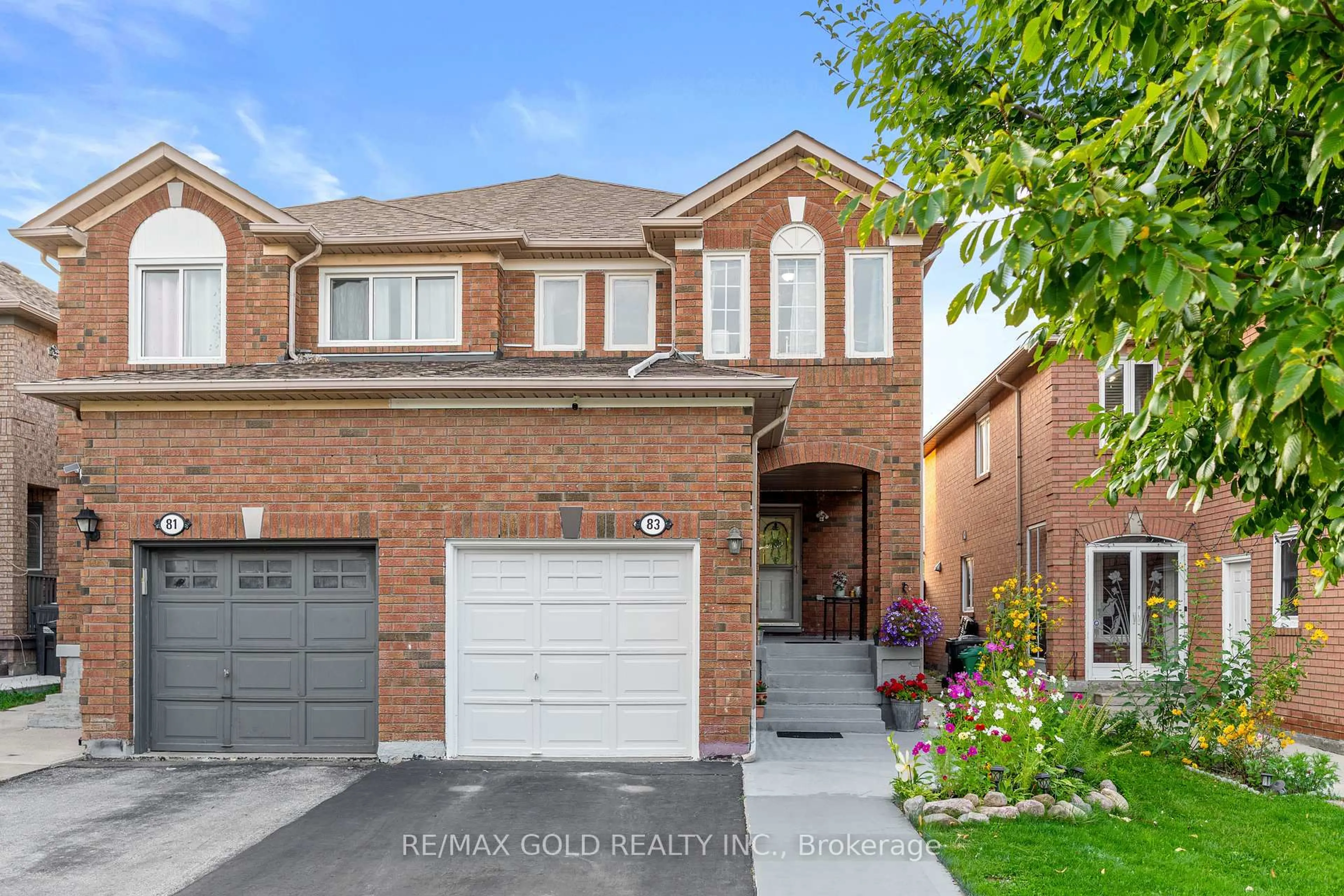 Home with brick exterior material, street for 83 Mount Ranier Cres, Brampton Ontario L6R 2L1