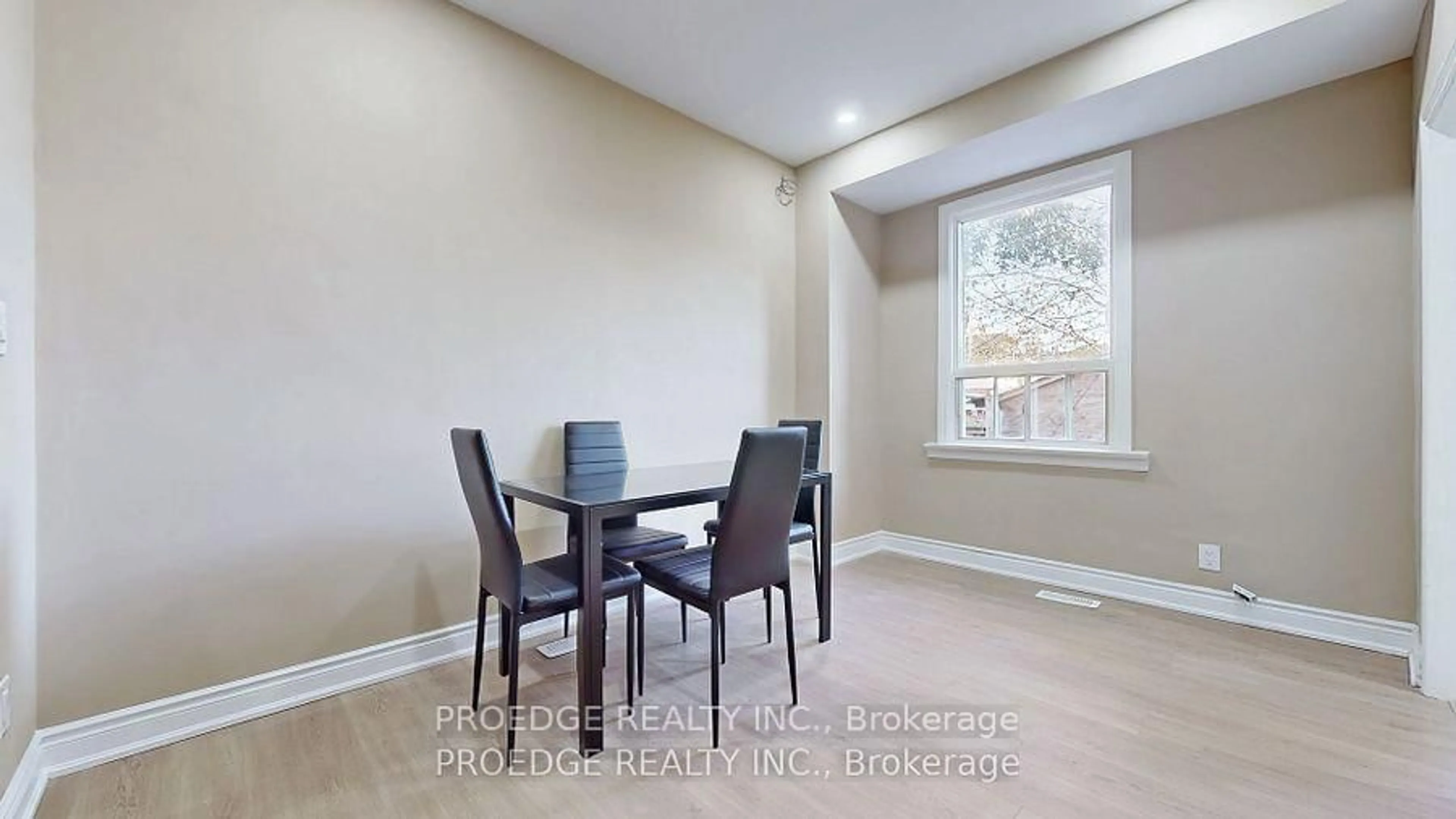Dining room, wood/laminate floor for 177 Wallace Ave, Toronto Ontario M6H 1V3