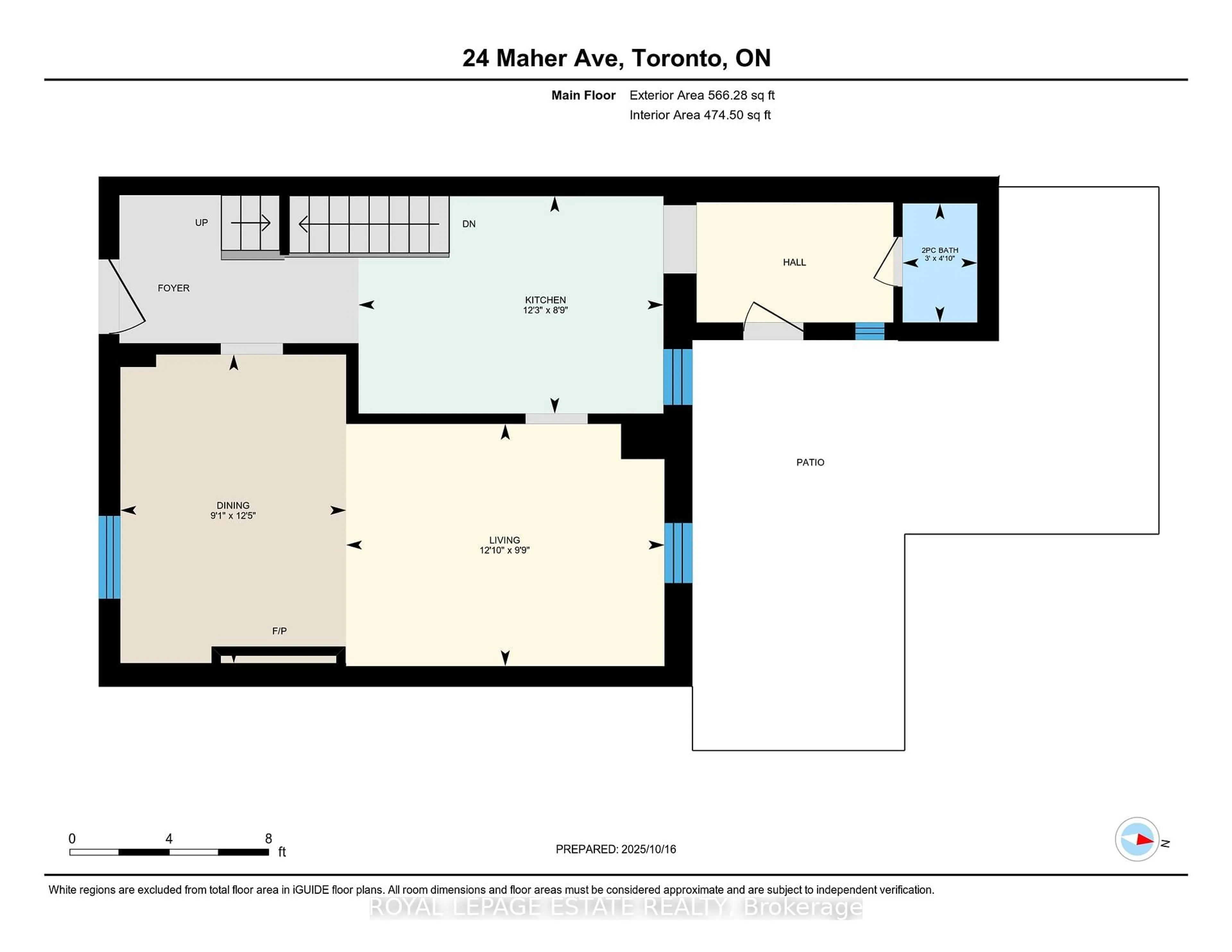Floor plan for 24 Maher Ave, Toronto Ontario M6P 1S6