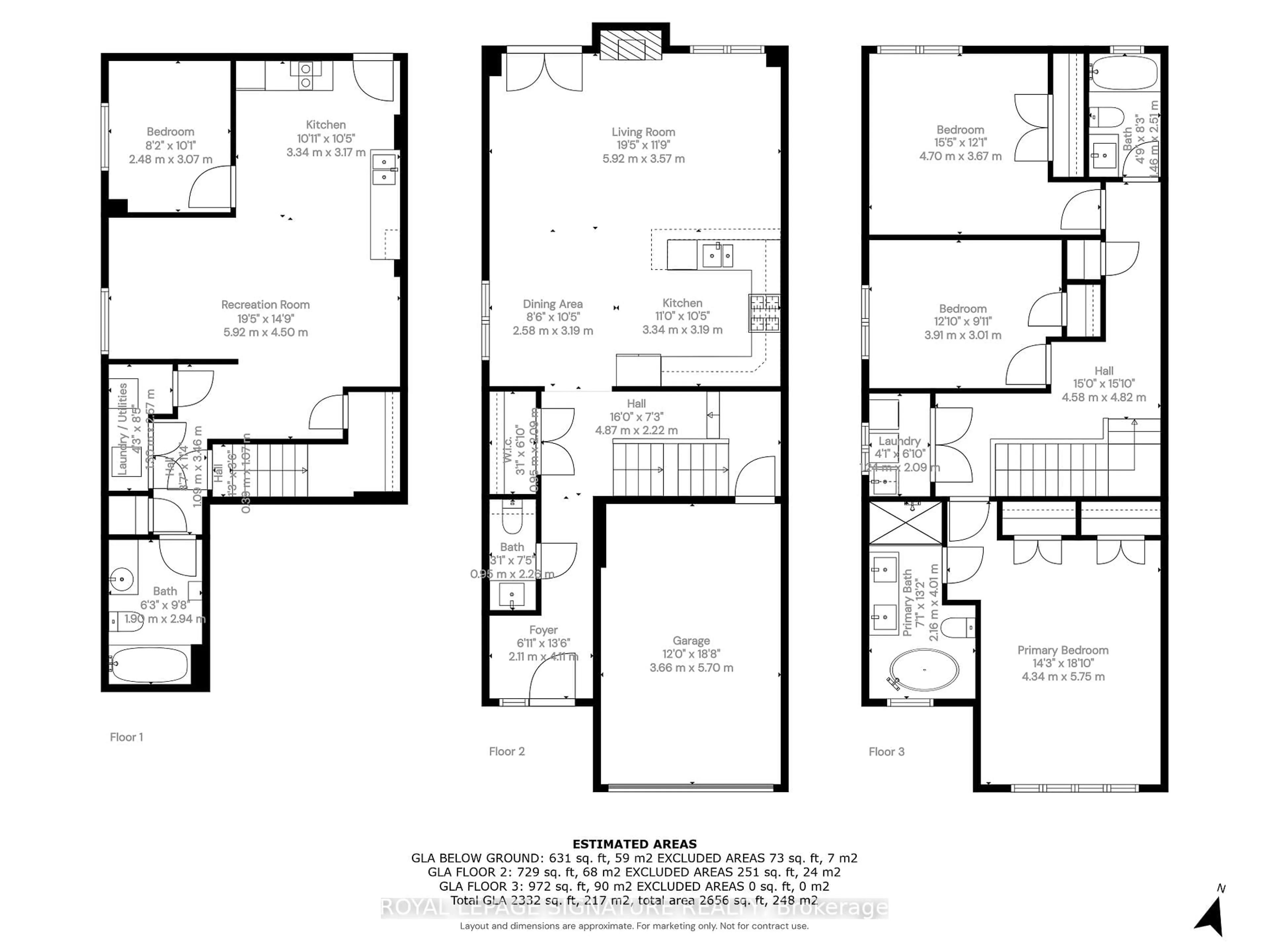 Floor plan for 442 Valermo Dr, Toronto Ontario M8W 2M2