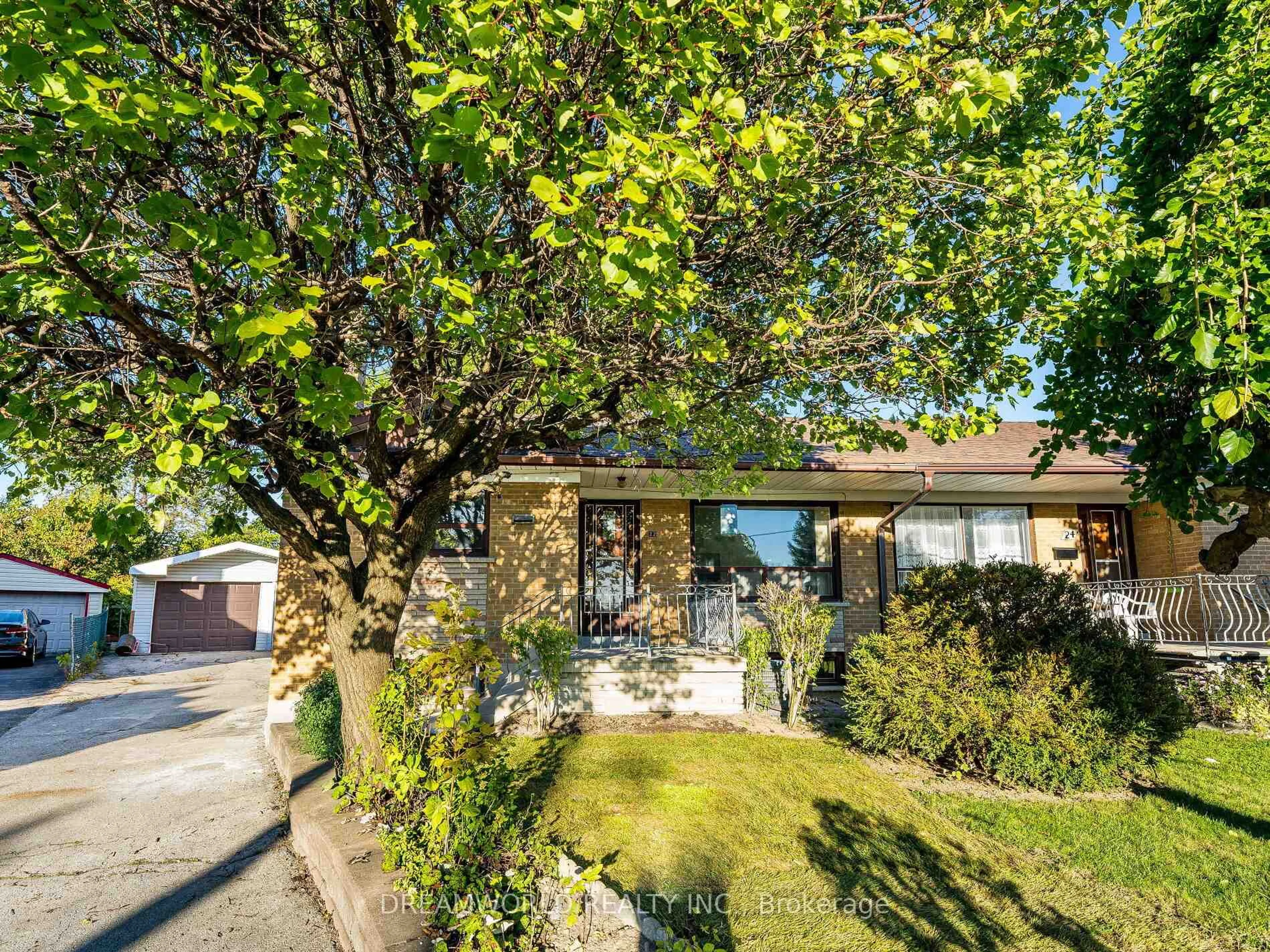 A pic from outside/outdoor area/front of a property/back of a property/a pic from drone, street for 22 Rambler Pl, Toronto Ontario M3L 1N7