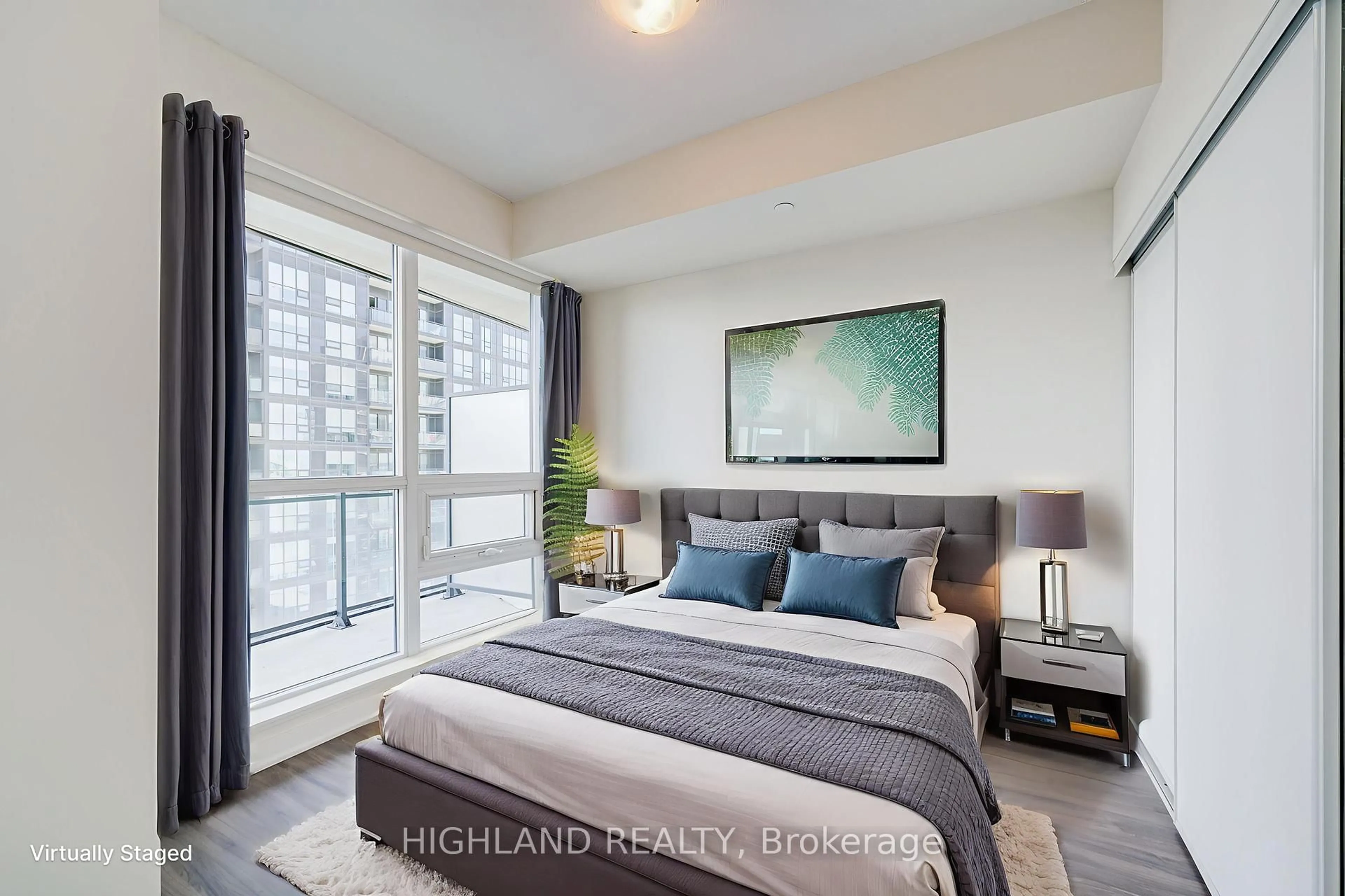 Bedroom with bed, unknown for 510 Curran Pl #2410, Mississauga Ontario L5B 0J8