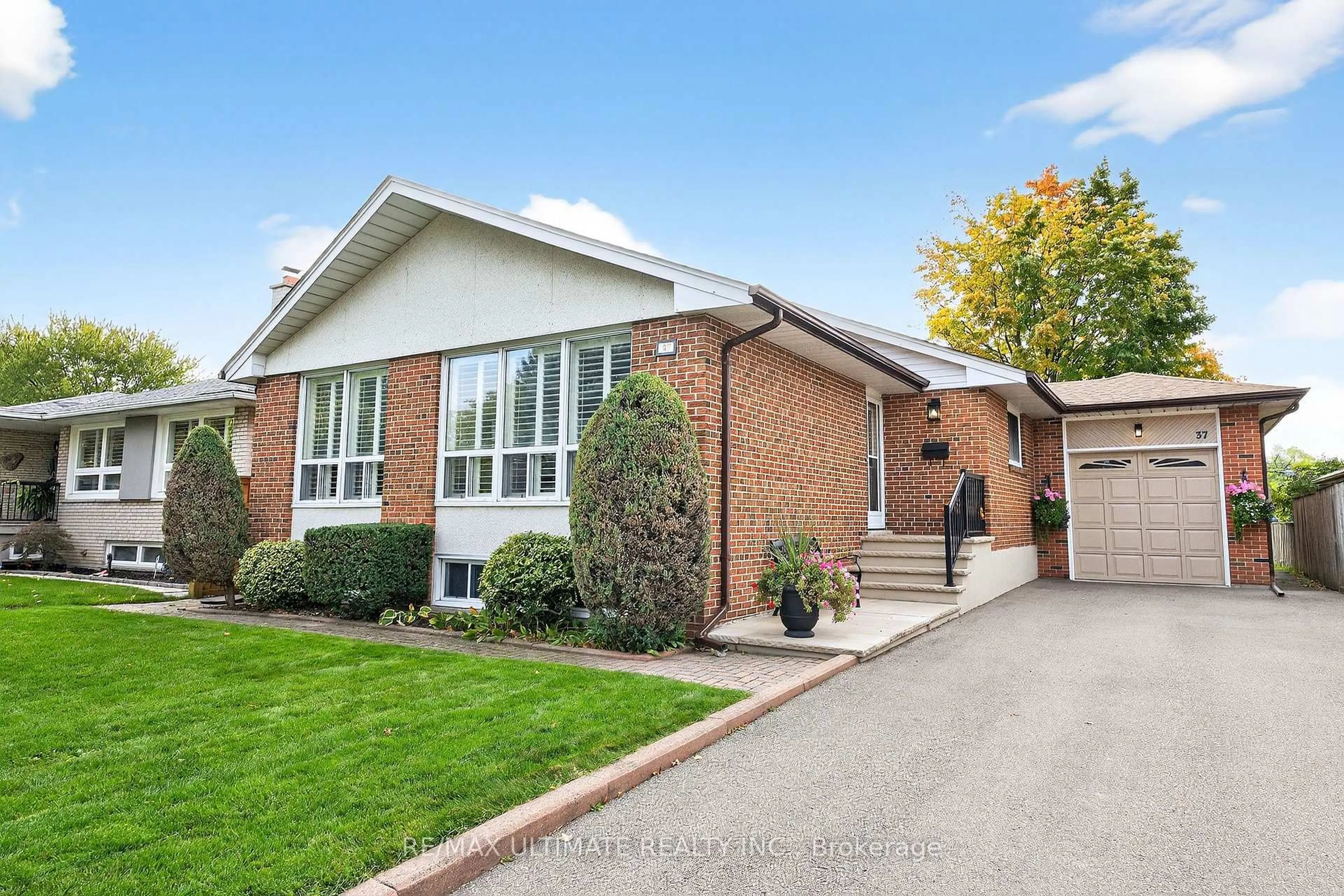 Home with brick exterior material, street for 37 Tapley Dr, Toronto Ontario M9R 3P2