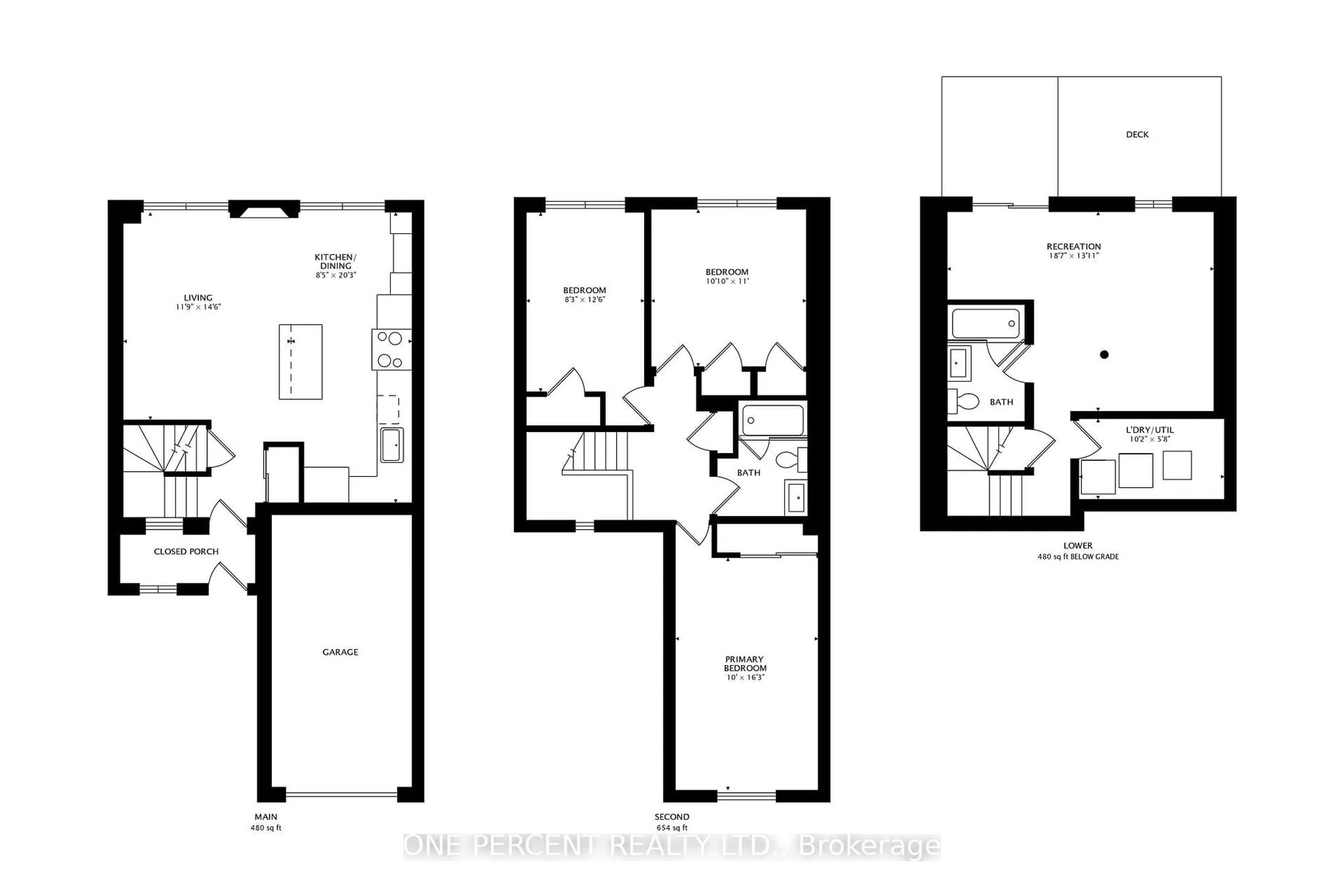 Floor plan for 2116 Pelee Blvd, Oakville Ontario L6H 4C7