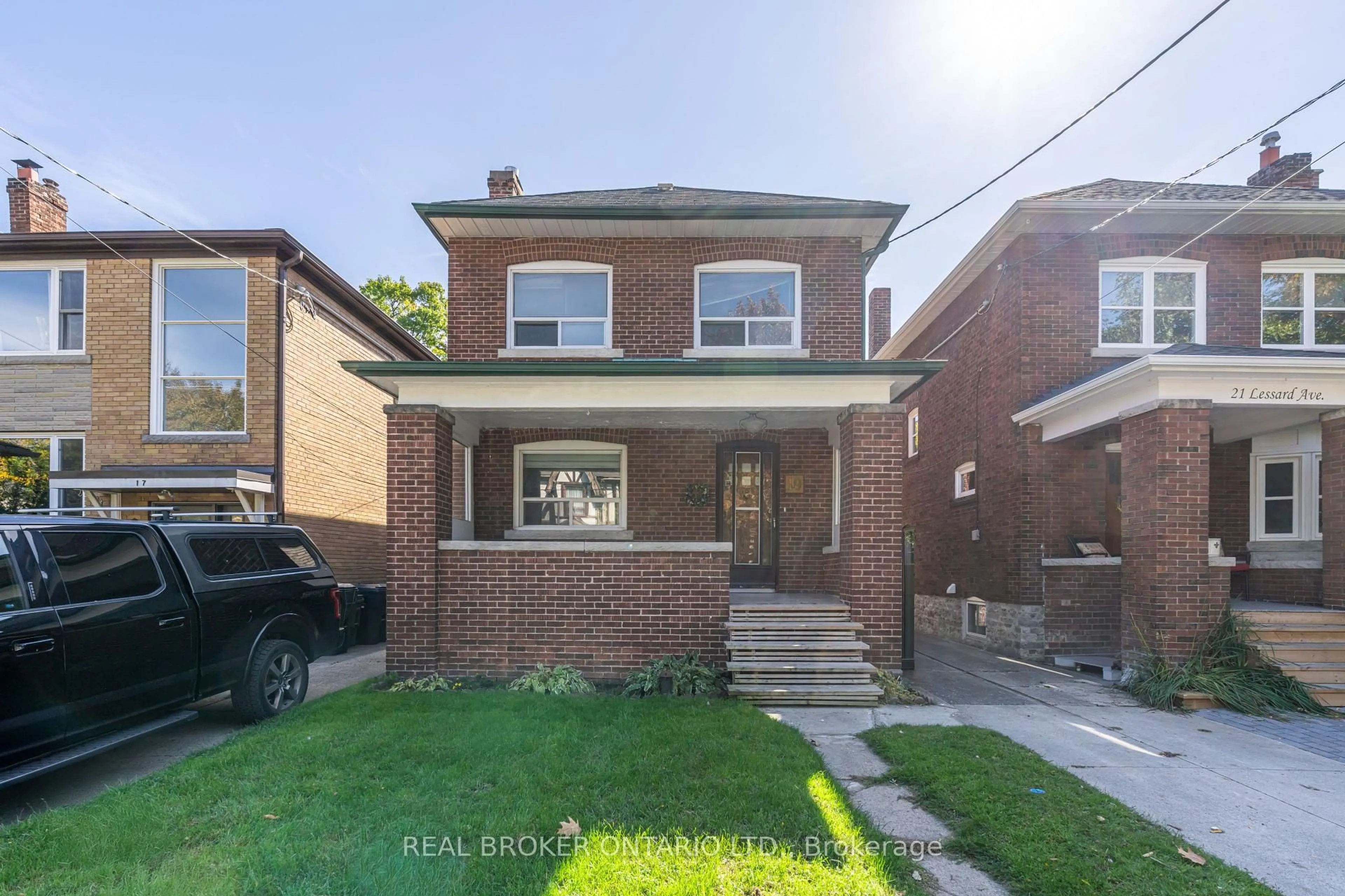 Home with brick exterior material, street for 19 Lessard Ave, Toronto Ontario M6S 1X6