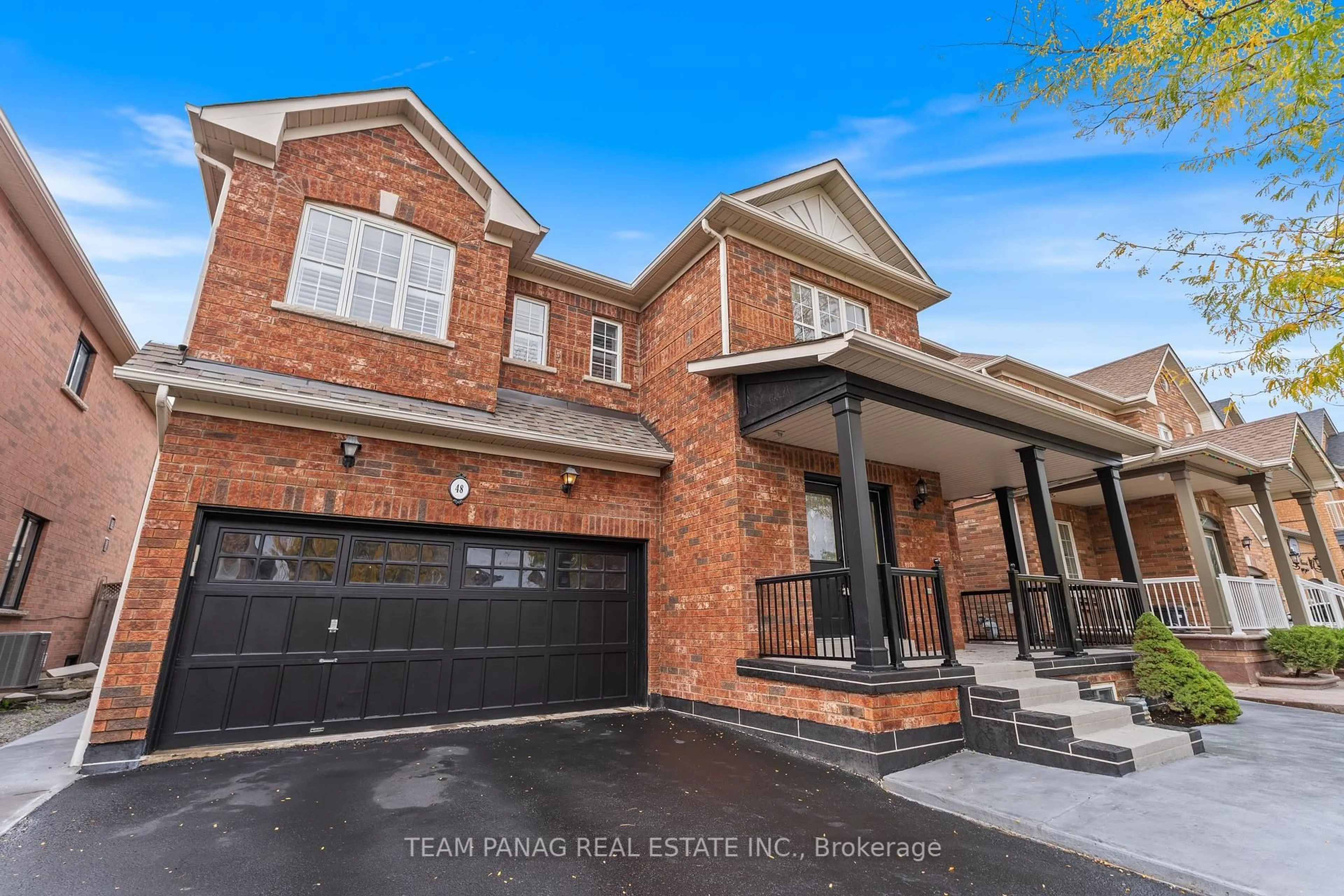 Home with brick exterior material, street for 48 Citadel Cres, Brampton Ontario L6P 1X8