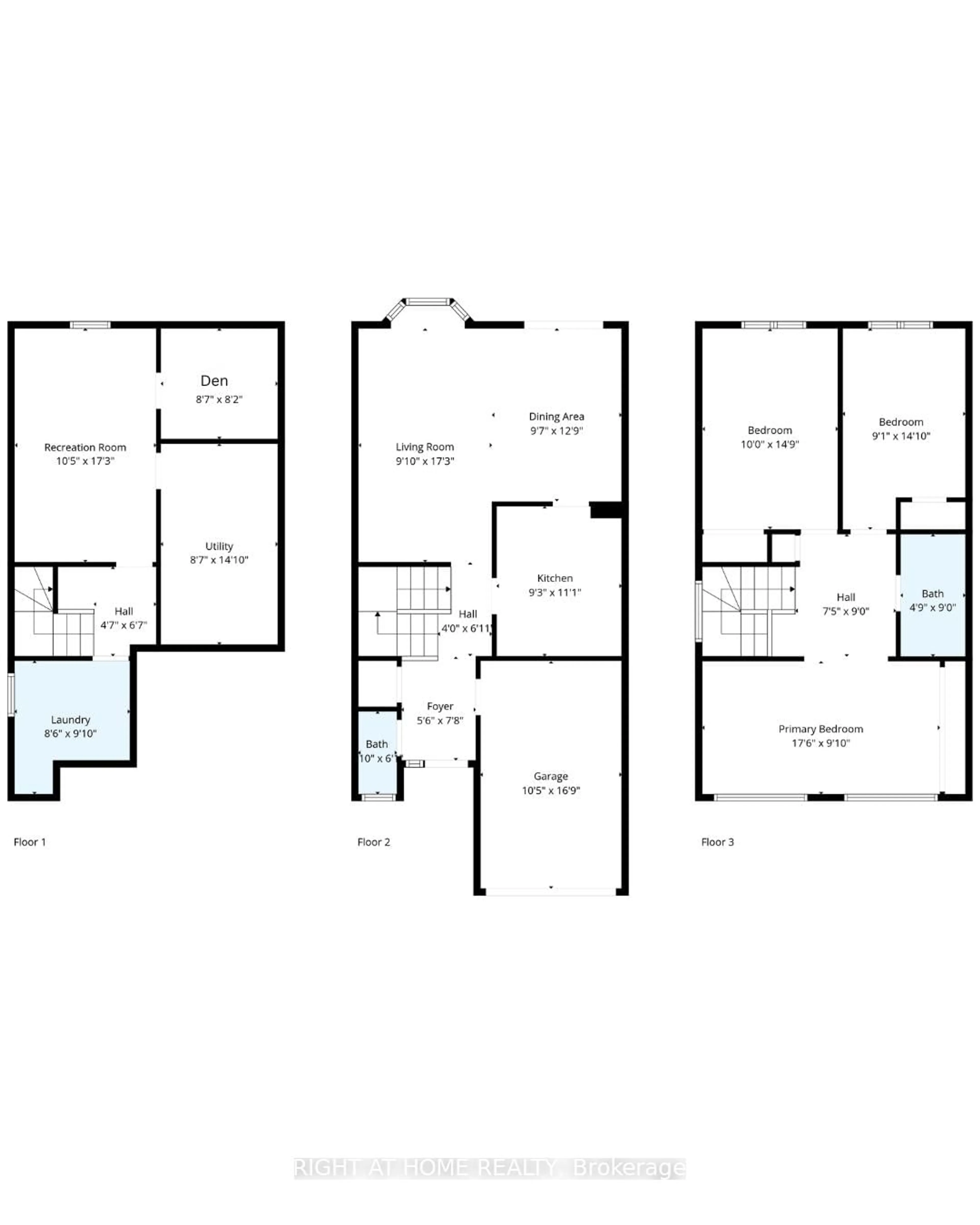 Floor plan for 3512 Ash Row Cres, Mississauga Ontario L5L 1K4