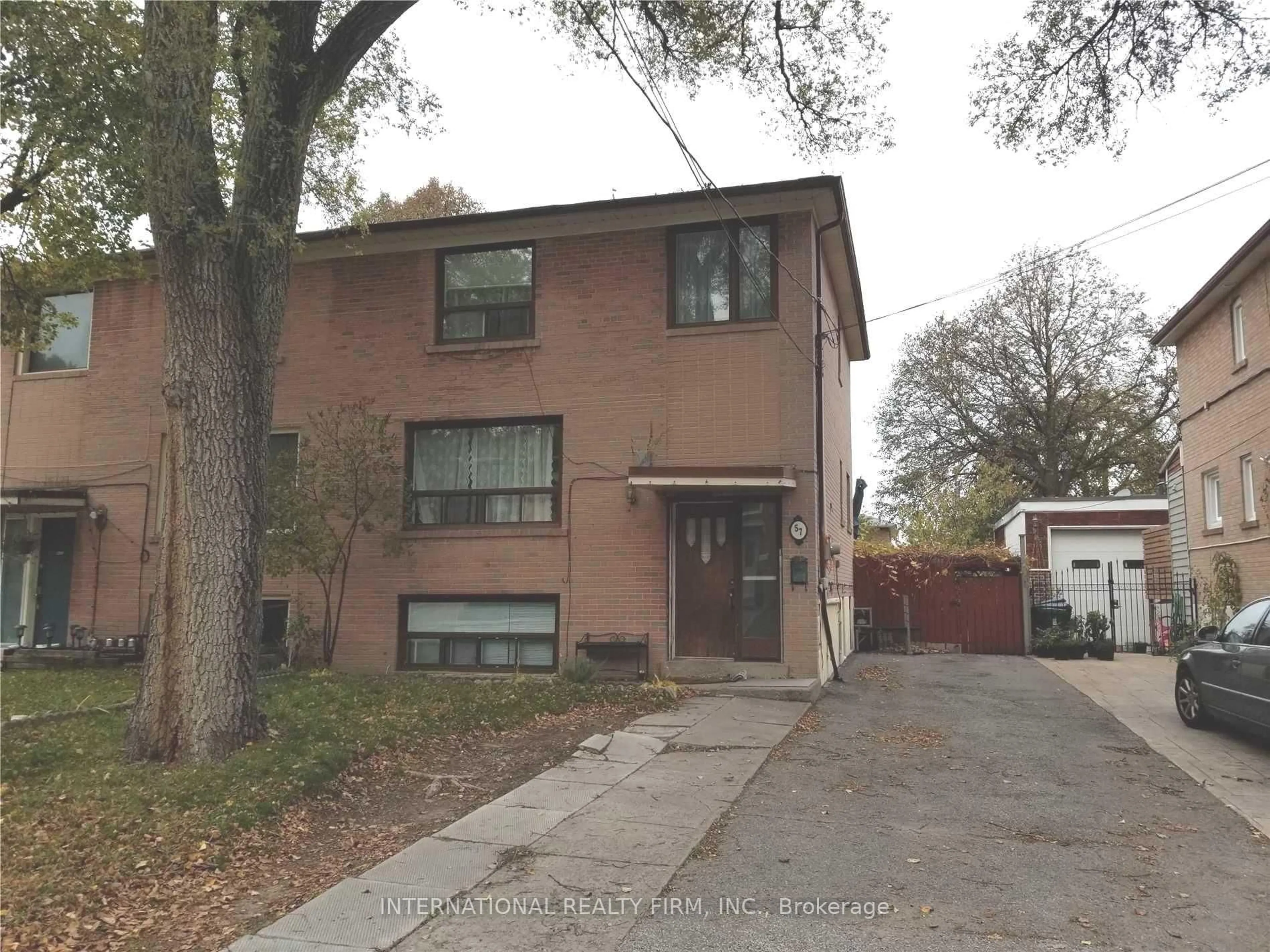 Home with brick exterior material, street for 57 Edinborough Crt, Toronto Ontario M6N 2E9