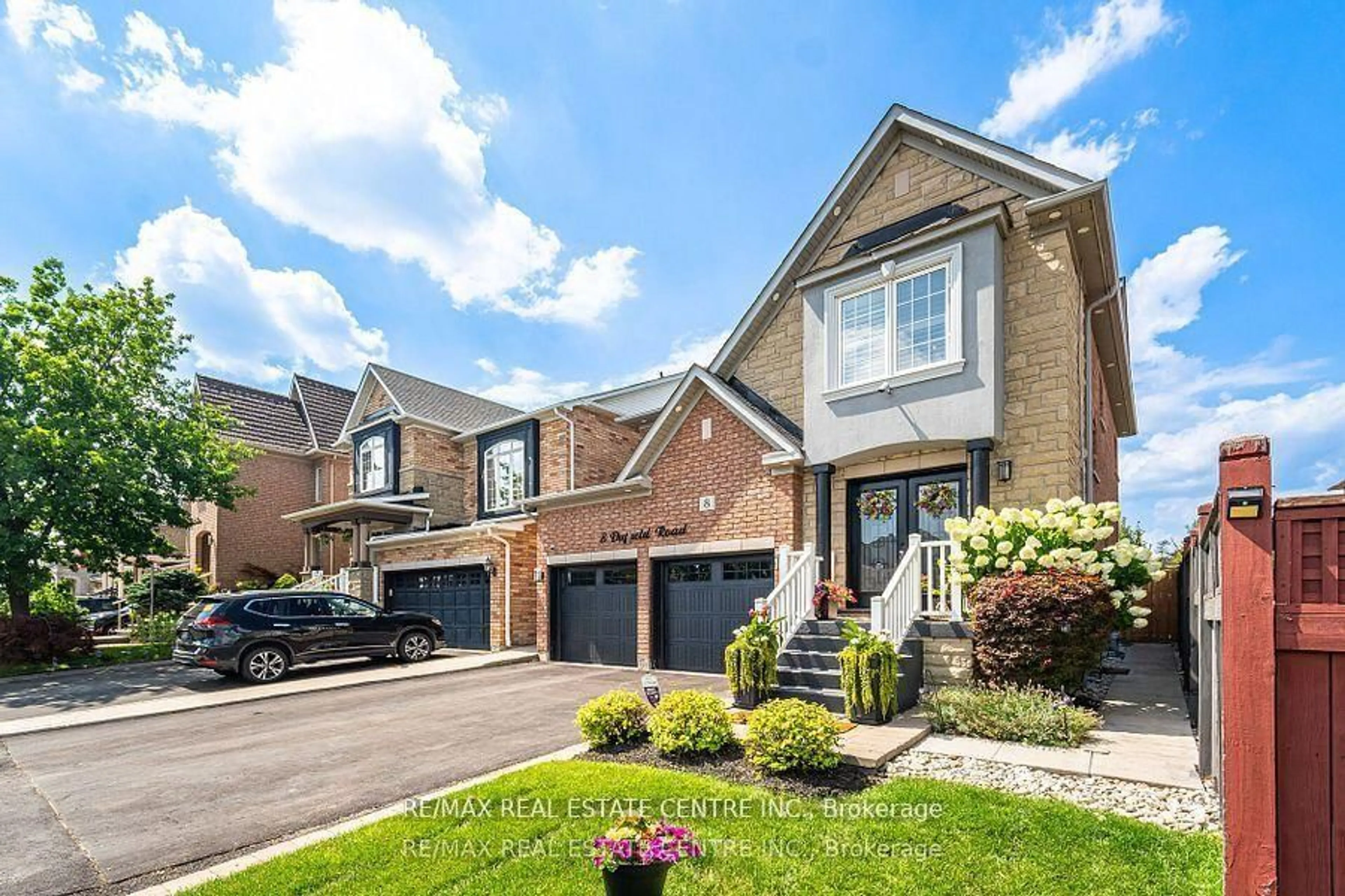 Home with brick exterior material, street for 8 Duffield Rd, Brampton Ontario L7A 2P4