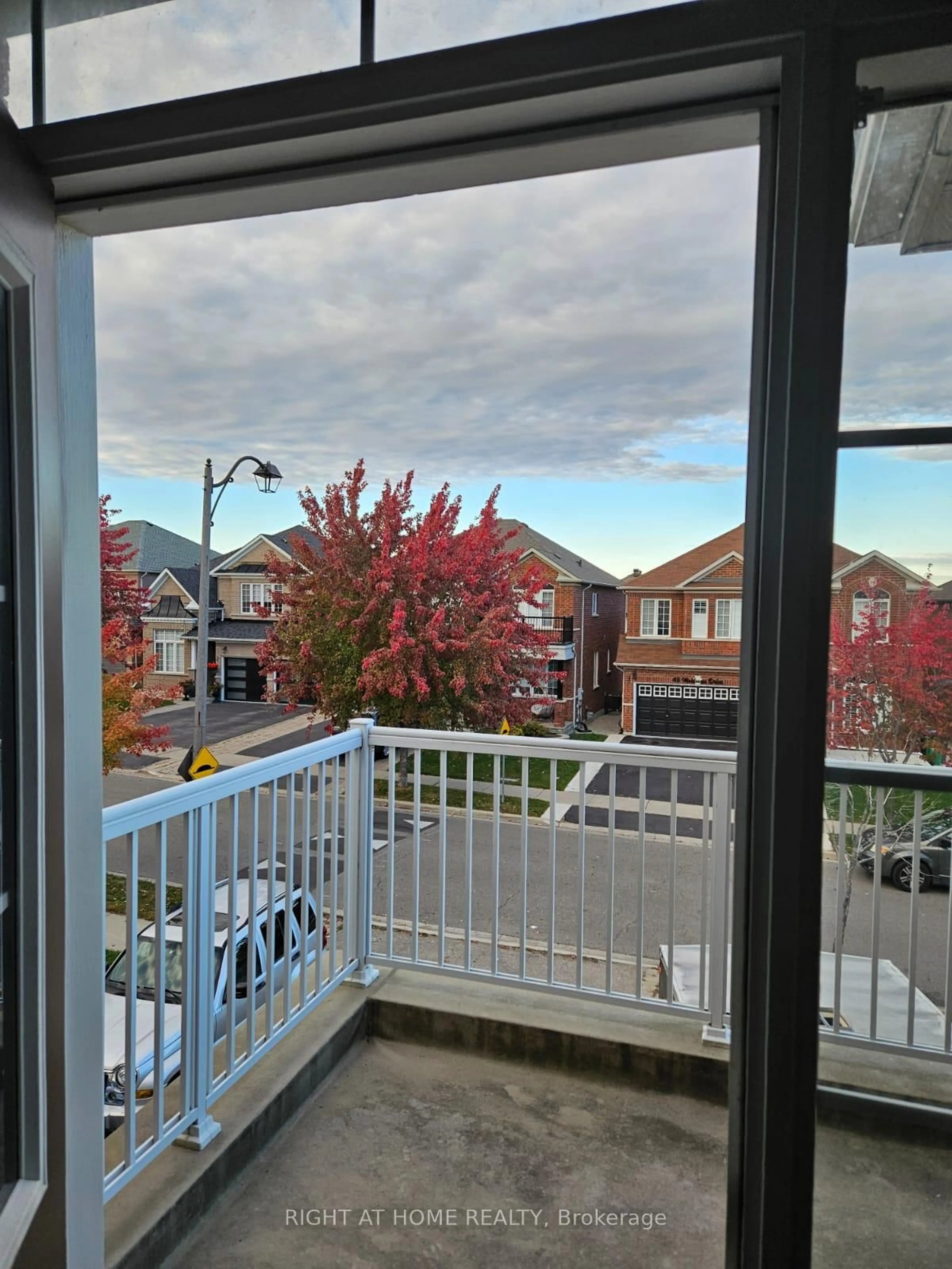 Balcony in the apartment, city buildings view from balcony for 44 Moldovan Dr, Brampton Ontario L6R 0E4