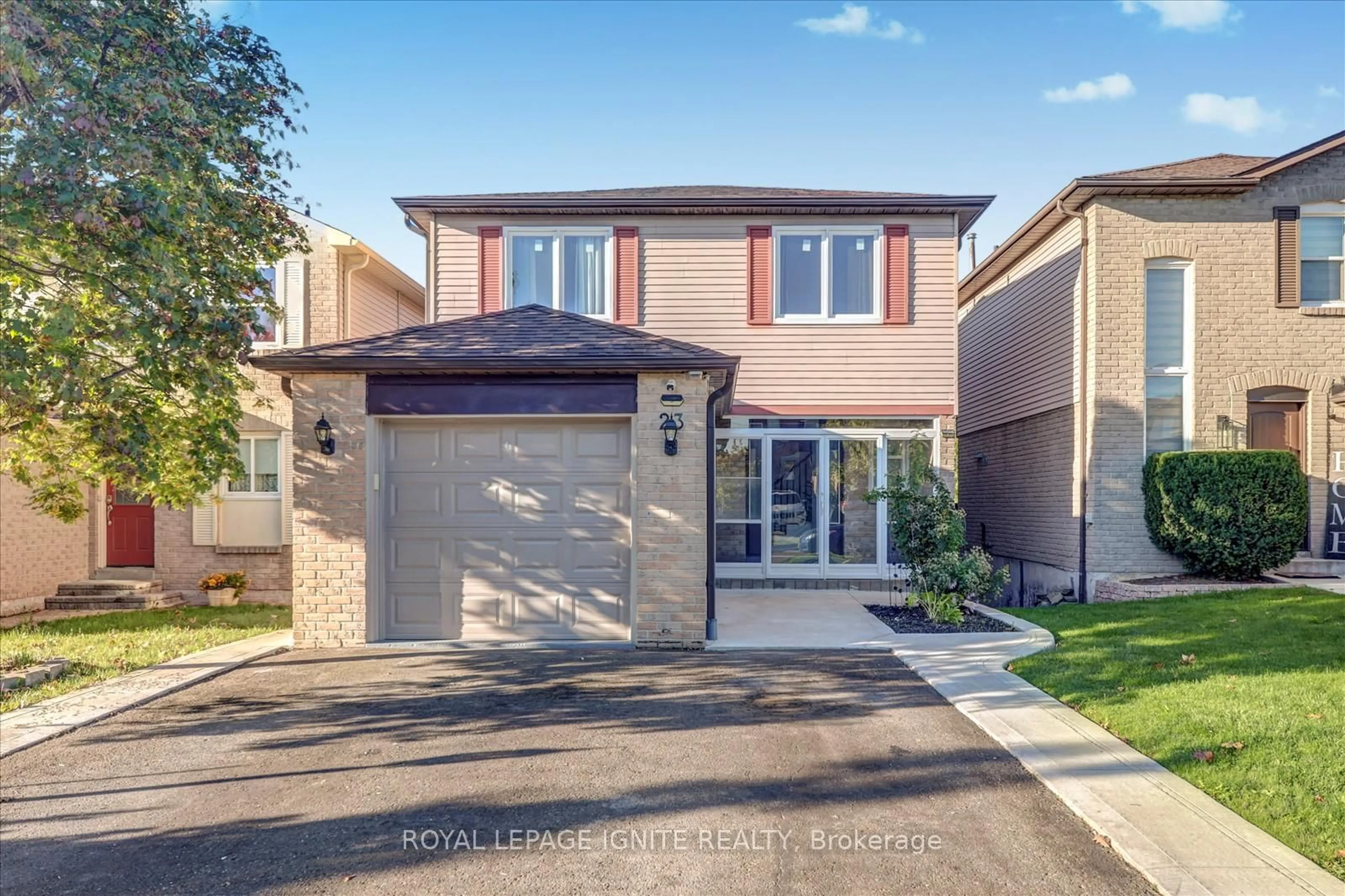 Home with brick exterior material, street for 23 Northgate Blvd, Brampton Ontario L6S 4G6