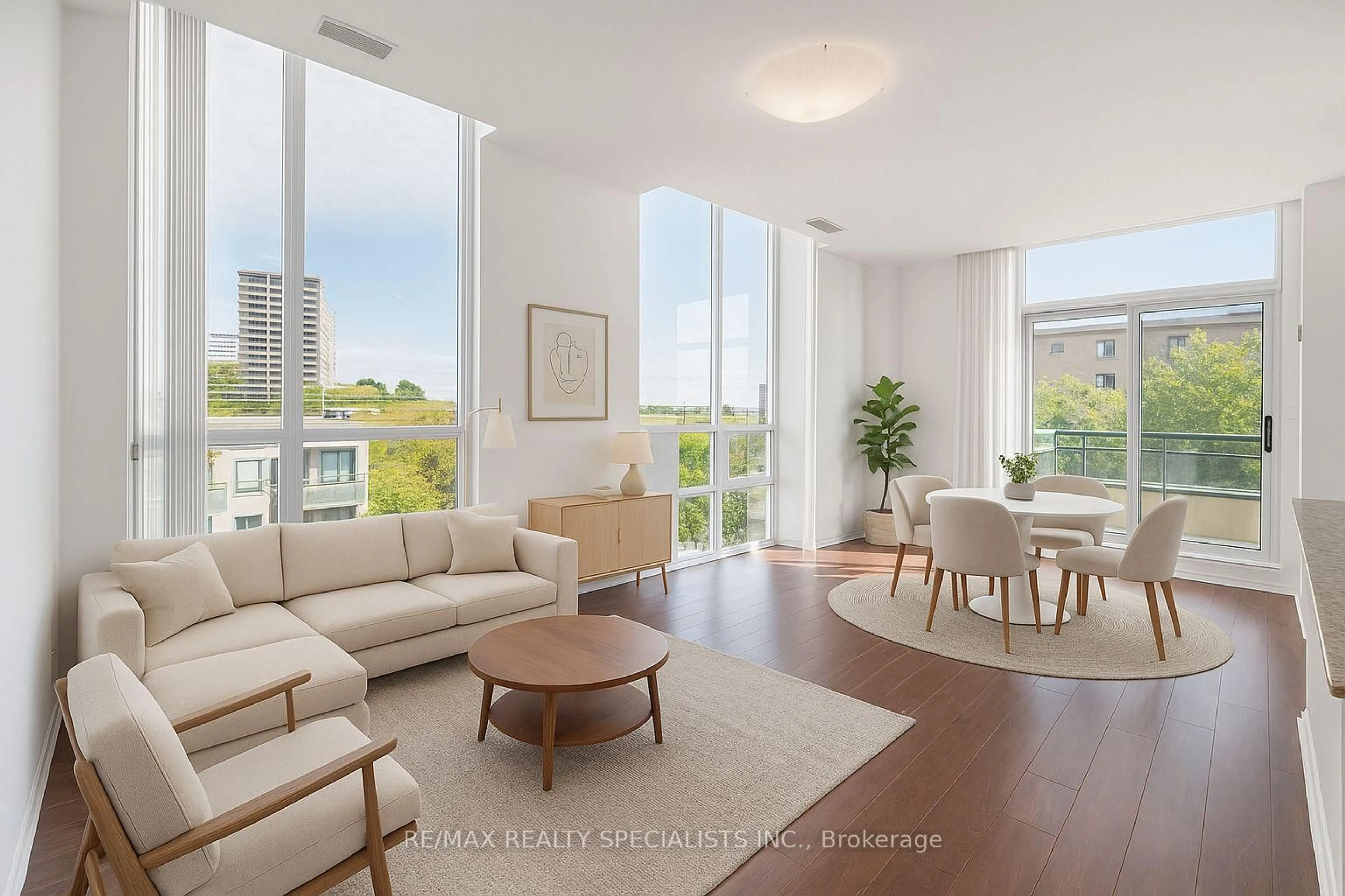 Living room with furniture, unknown for 3515 Kariya Dr #506, Mississauga Ontario L5B 0C1