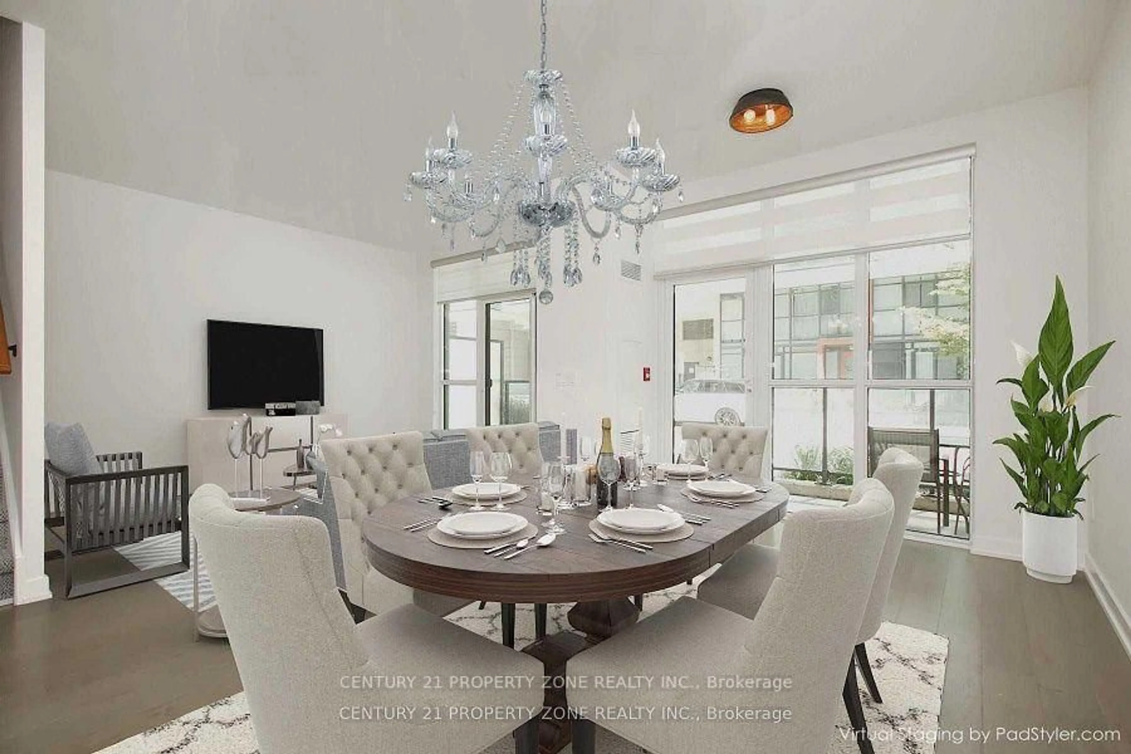 Dining room, ceramic/tile floor for 4055 Parkside Village Dr #TH-17, Mississauga Ontario L5B 0K8