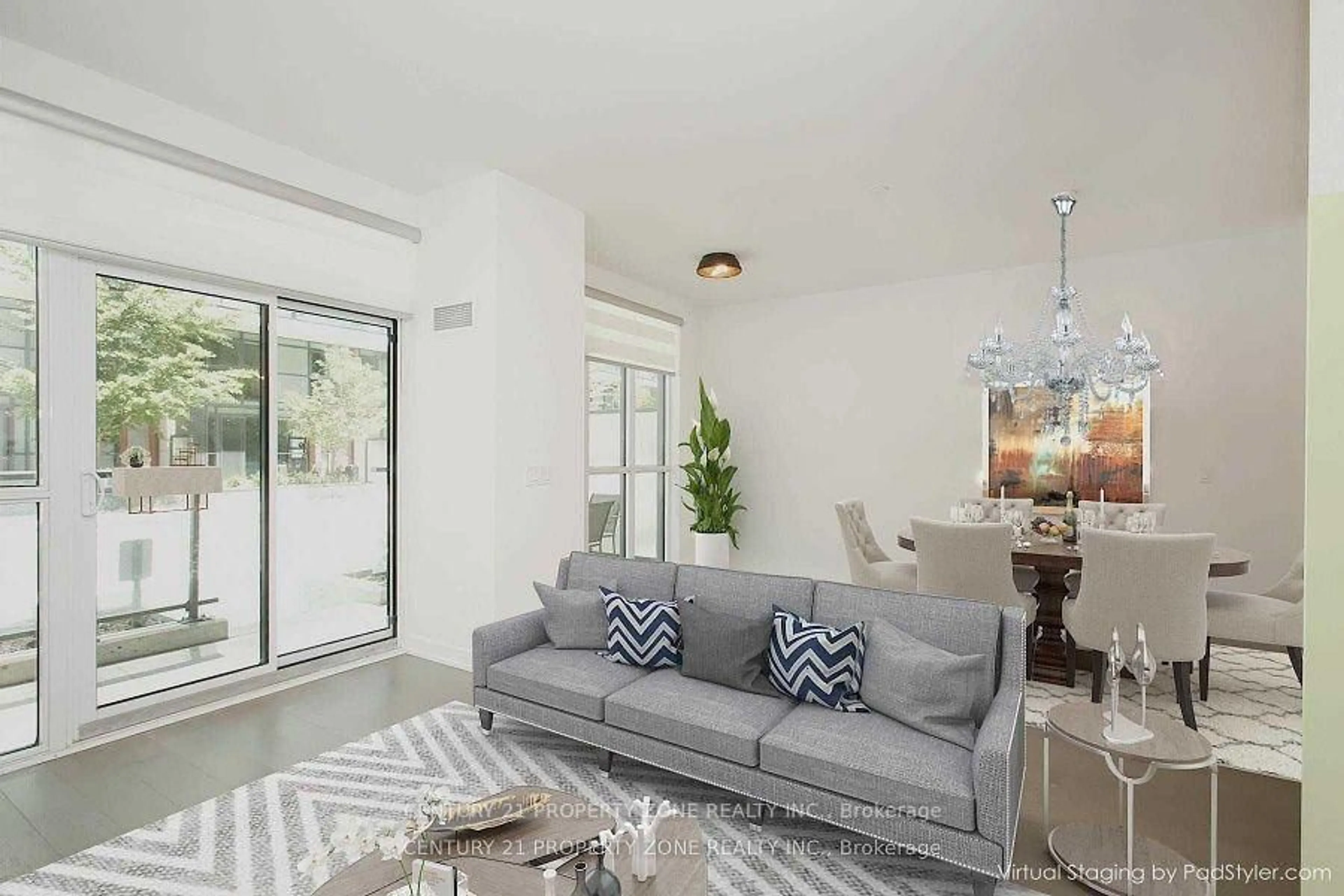 Living room with furniture, unknown for 4055 Parkside Village Dr #TH-17, Mississauga Ontario L5B 0K8