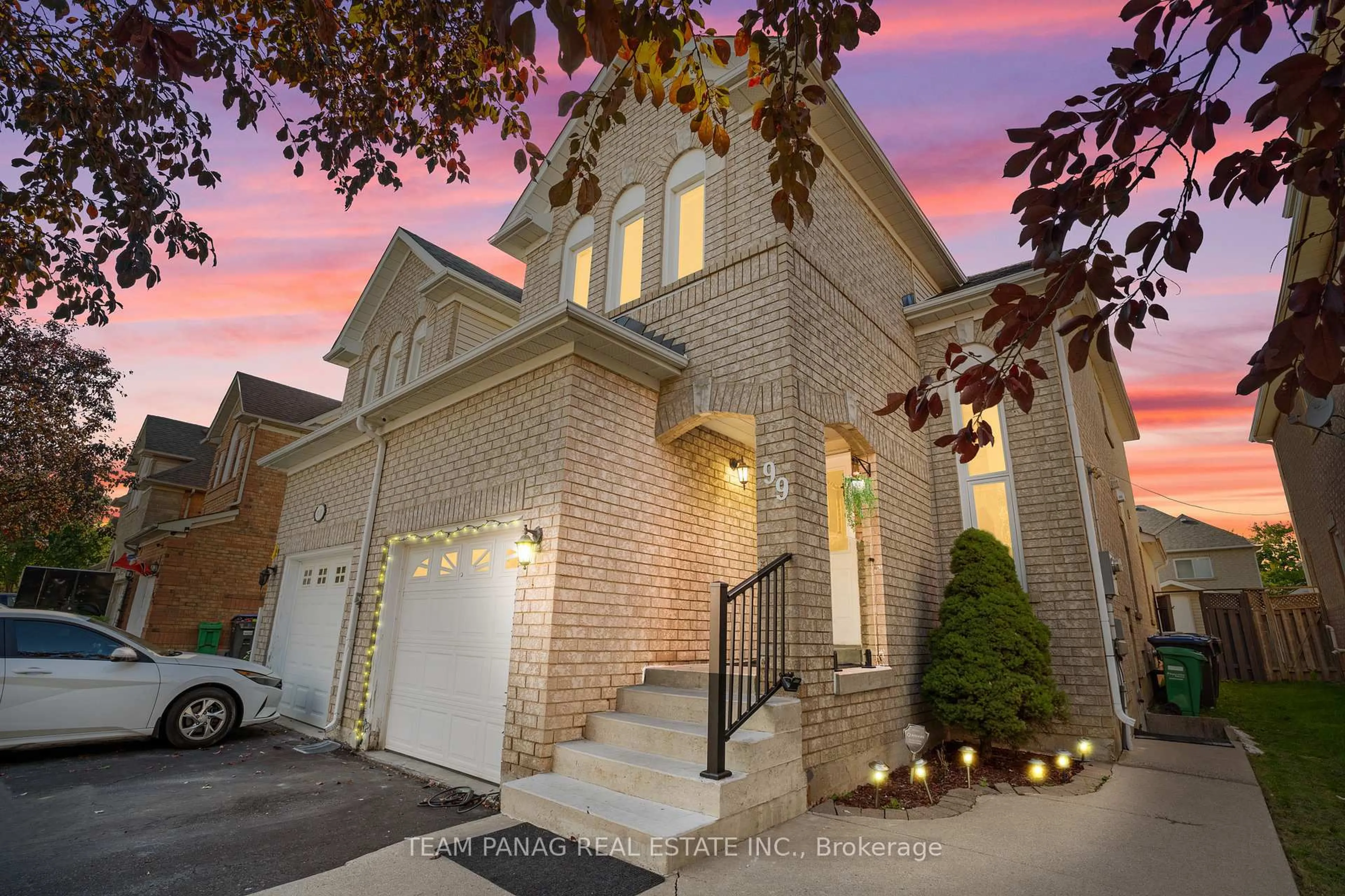 Home with brick exterior material, street for 99 Prairie Rose Circ, Brampton Ontario L6R 1R7