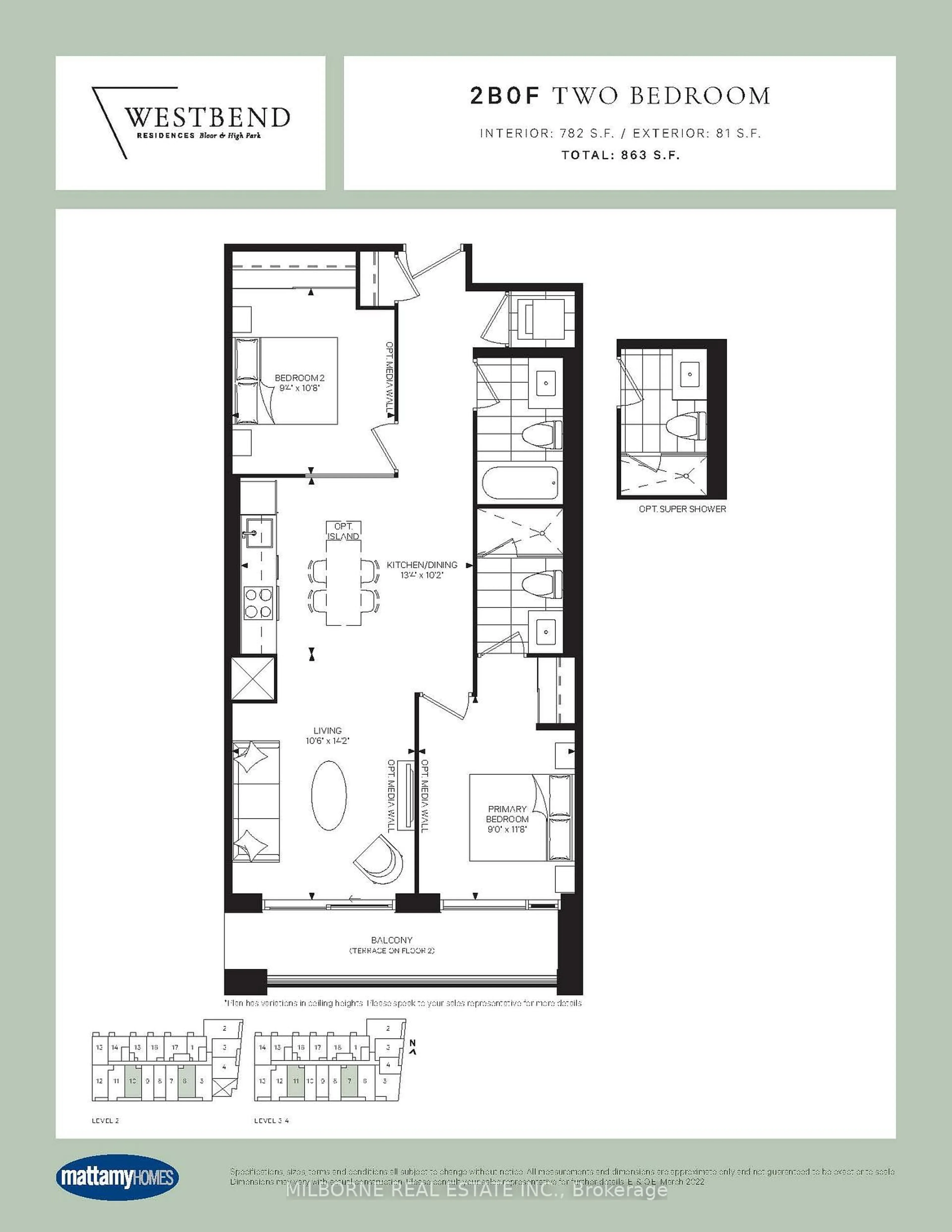 Floor plan for 1660 Bloor St #311, Toronto Ontario M6P 1A8