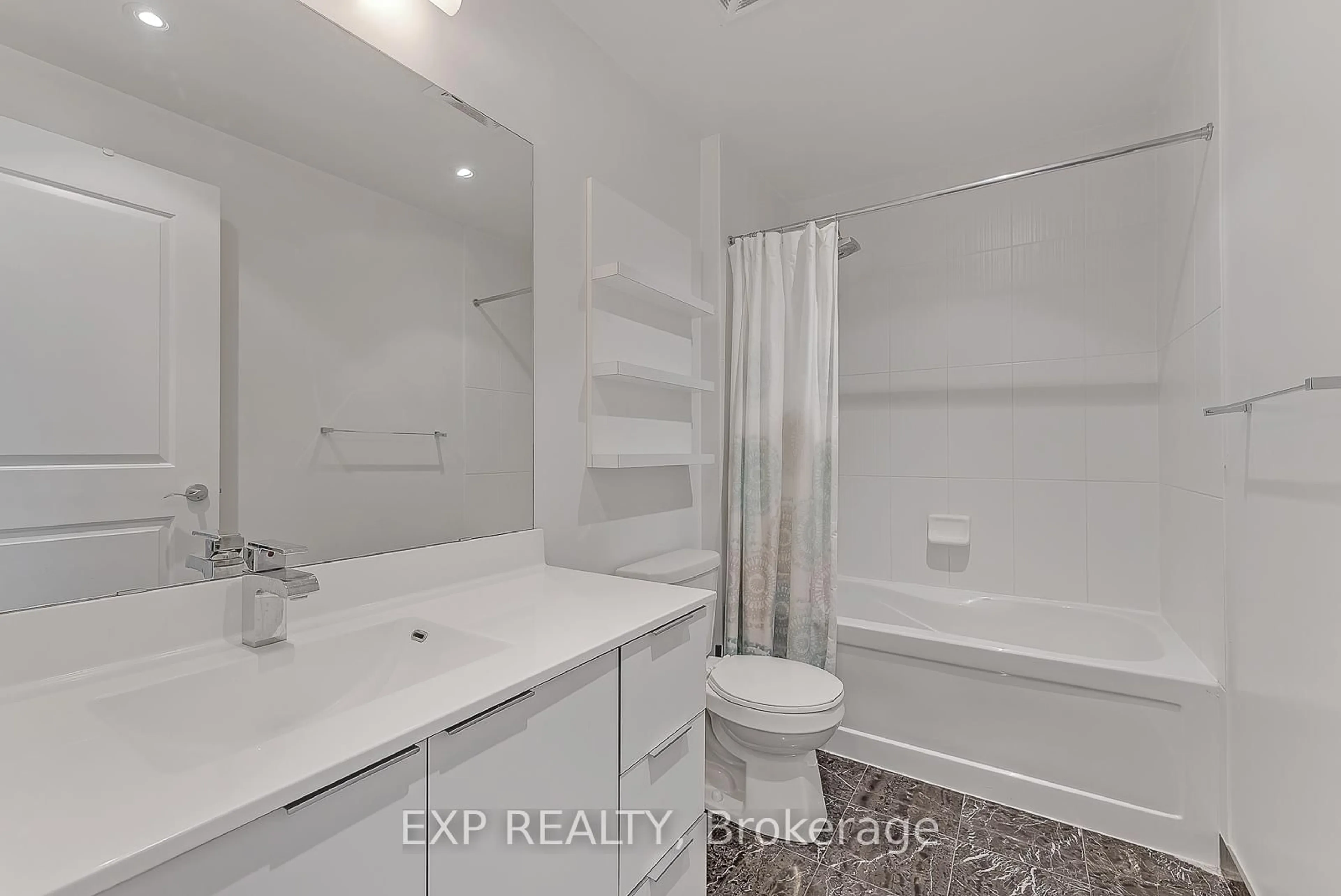 Standard bathroom, ceramic/tile floor for 16 Brookers Lane #1101, Toronto Ontario M8V 0A5