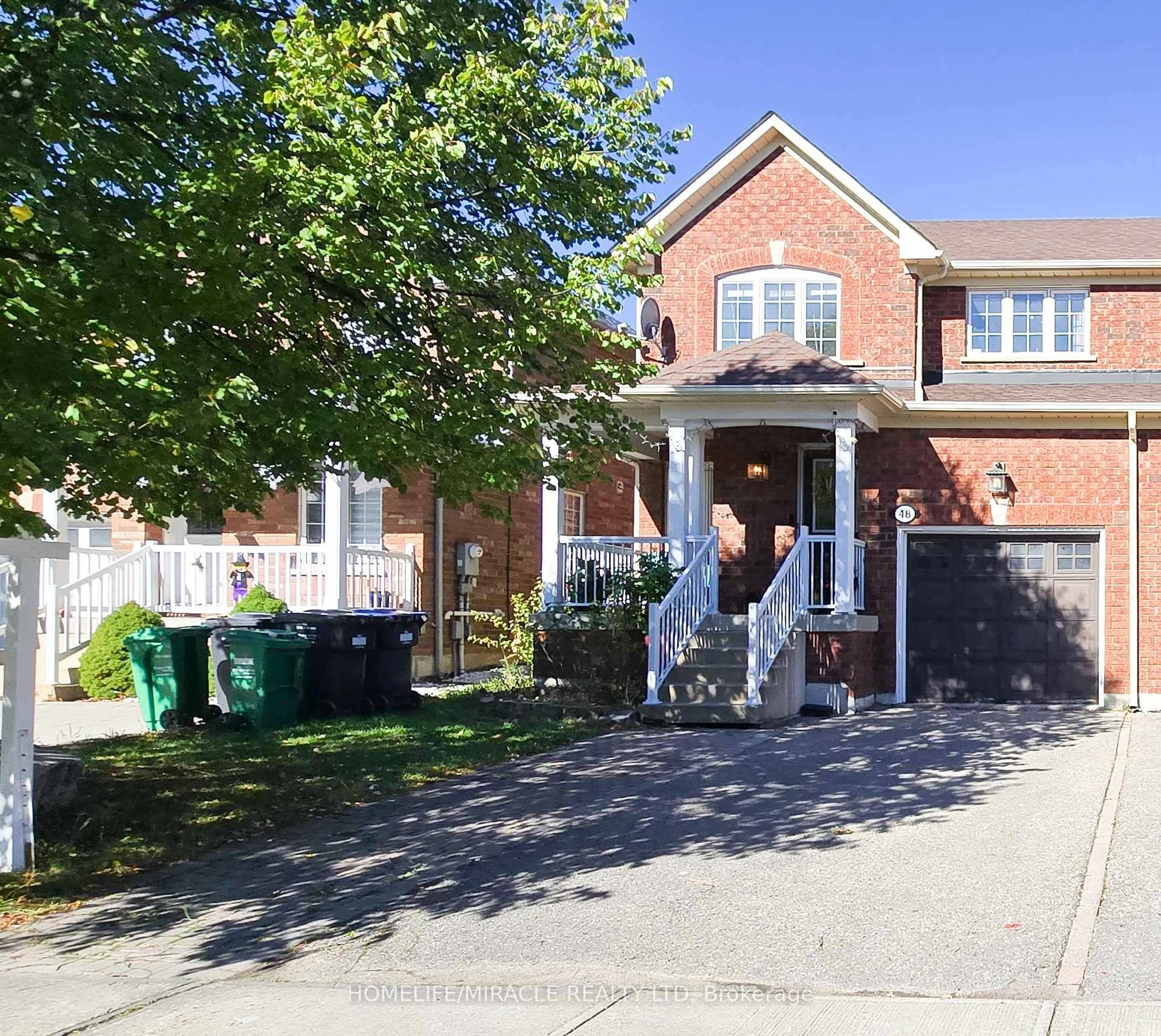Home with brick exterior material, street for 48 Bramcedar Cres, Brampton Ontario L7A 1T3