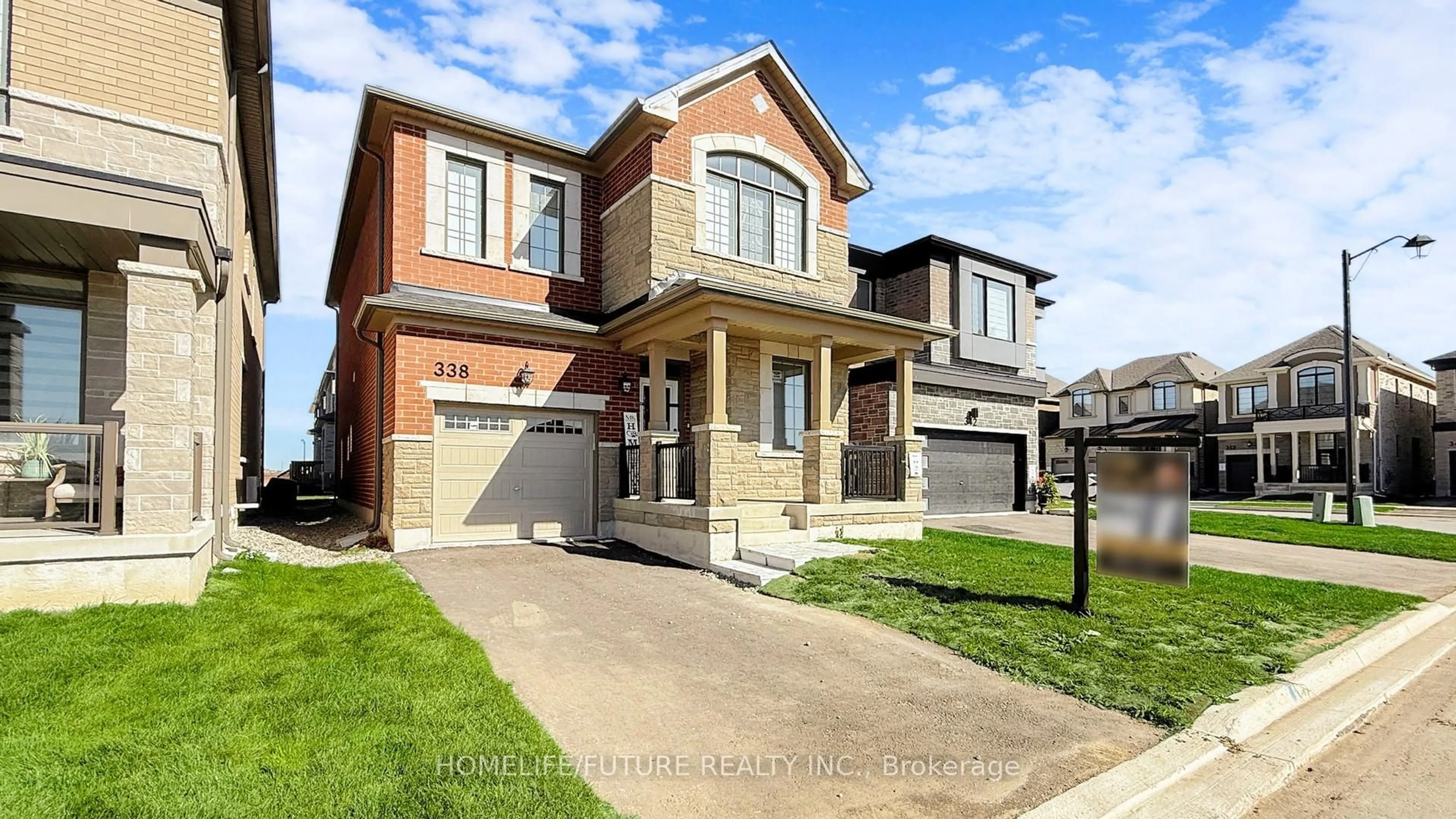Home with brick exterior material, street for 338 Marigold Crt, Milton Ontario L9E 2B9