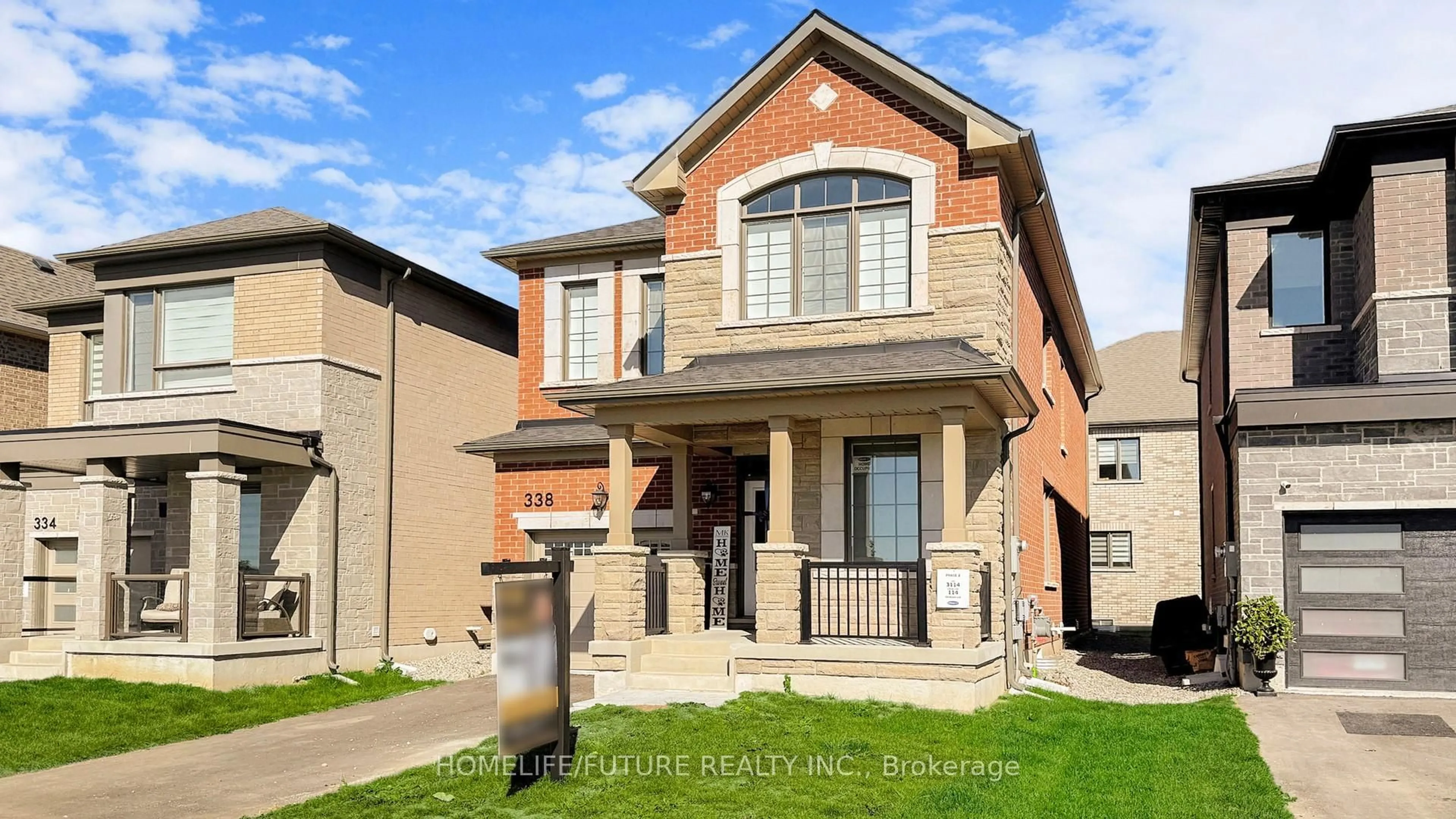 Home with brick exterior material, street for 338 Marigold Crt, Milton Ontario L9E 2B9
