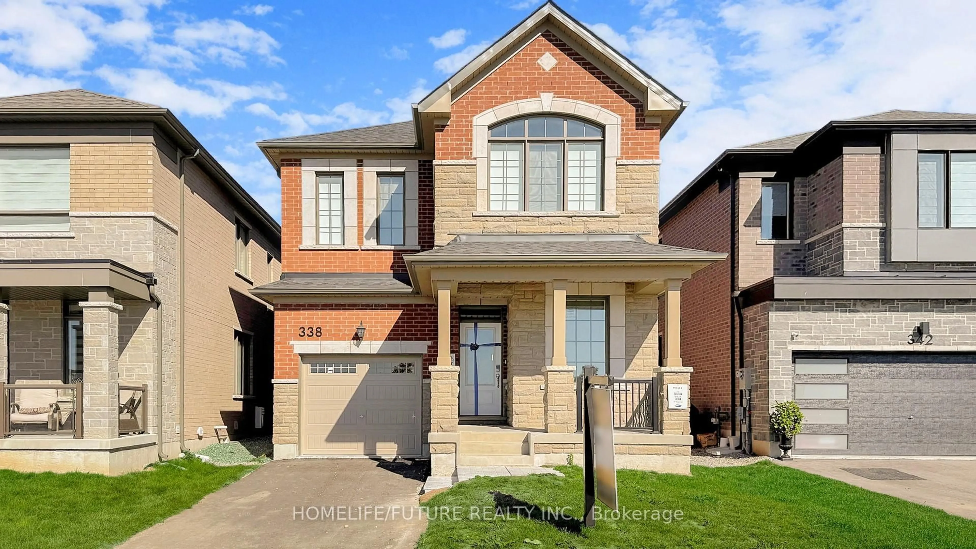 Home with brick exterior material, street for 338 Marigold Crt, Milton Ontario L9E 2B9