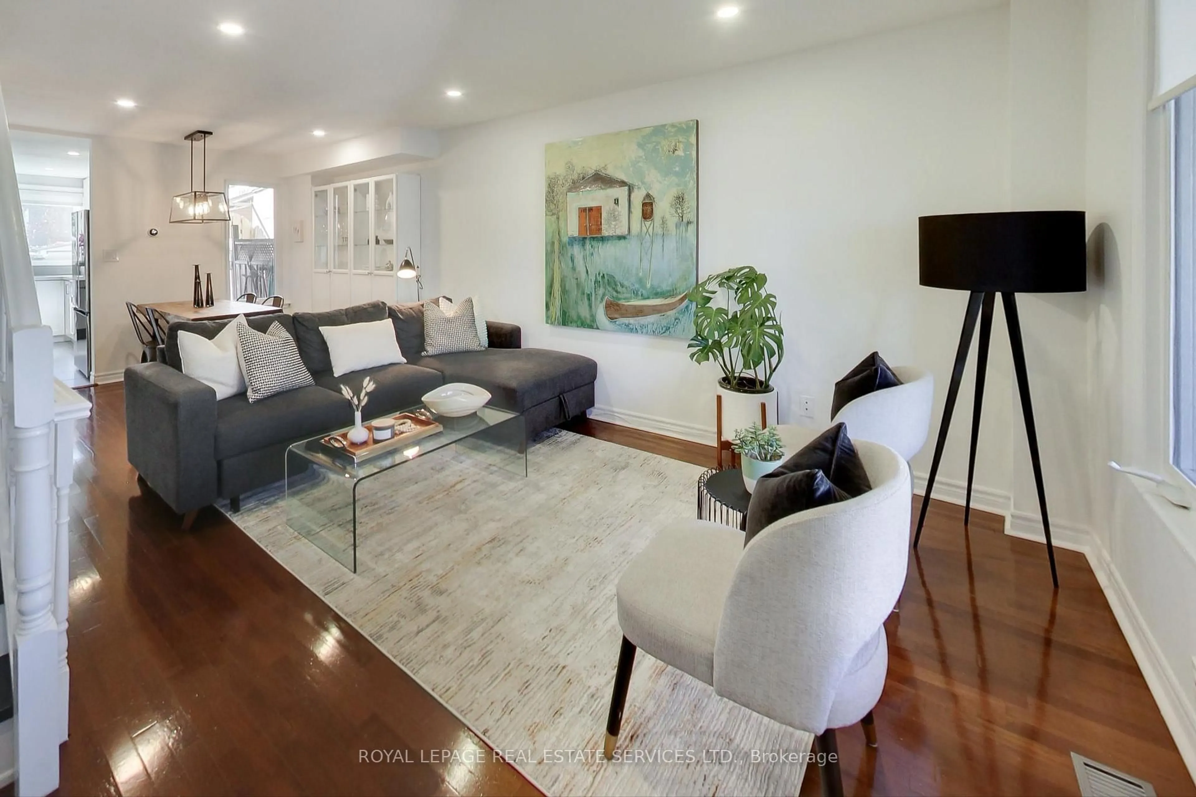 Living room with furniture, unknown for 338 Boon Ave, Toronto Ontario M6E 4A5