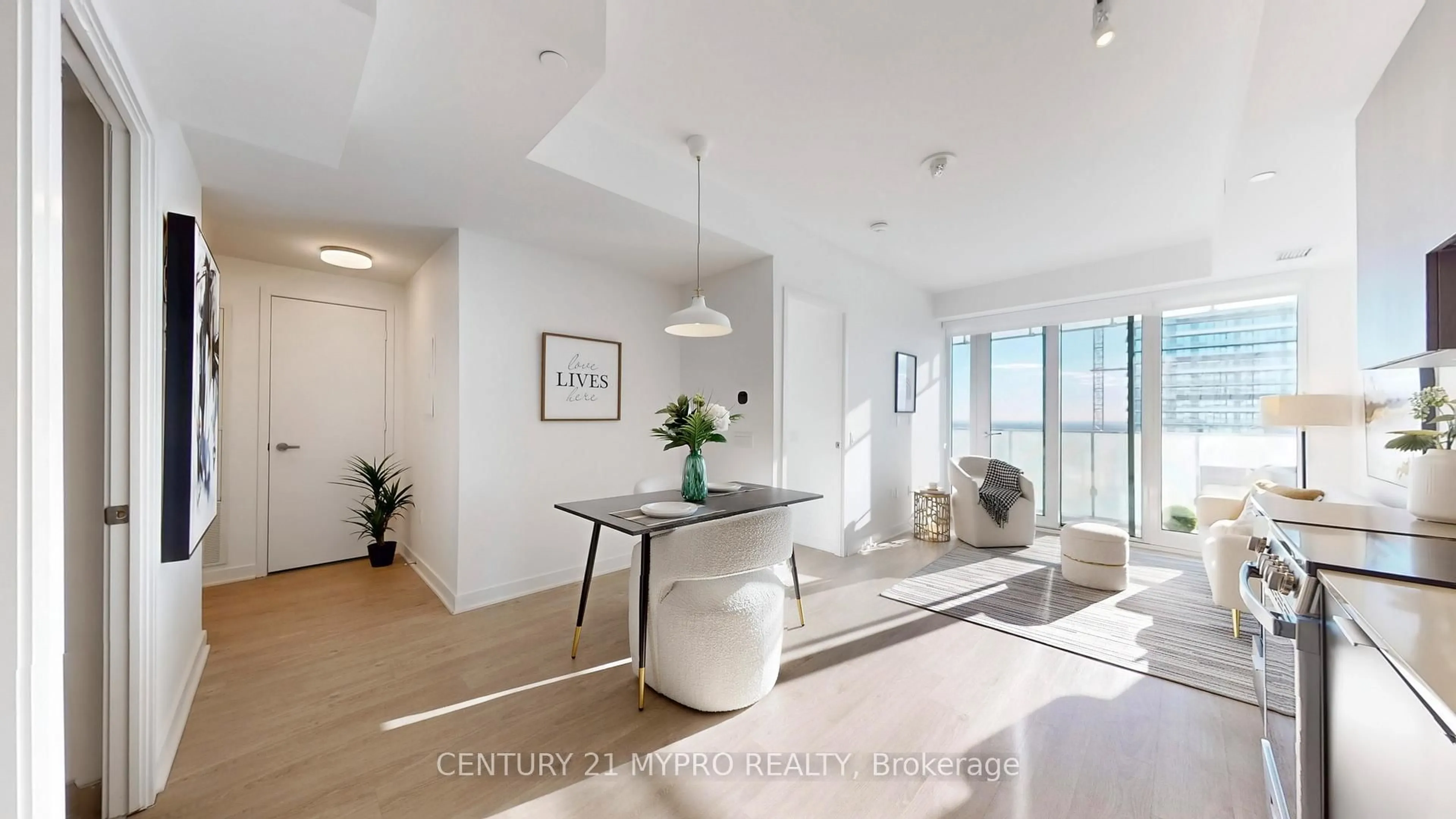 Living room with furniture, unknown for 3900 Confederation Pkwy #5506, Mississauga Ontario L5B 0M3