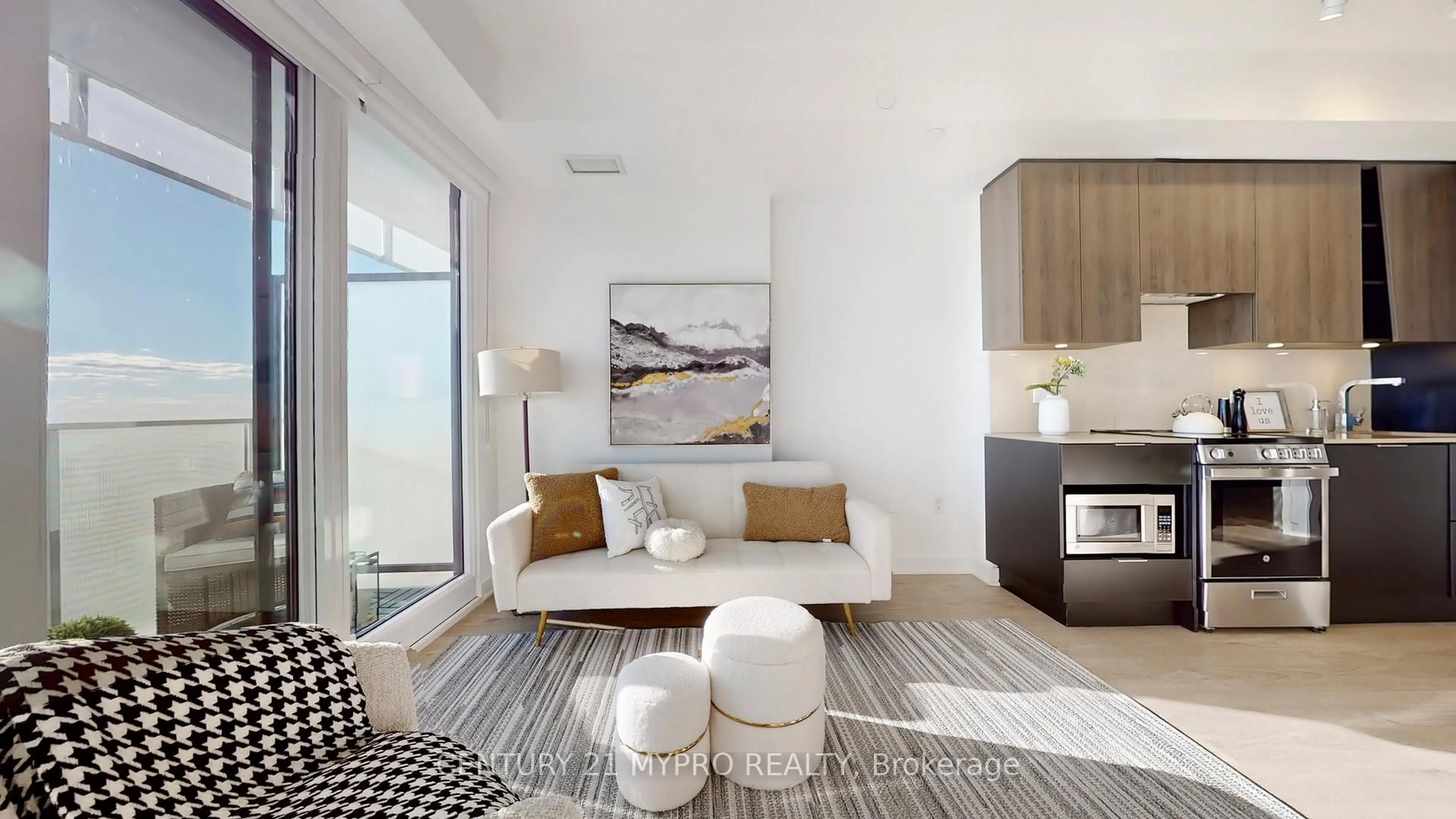 Living room with furniture, unknown for 3900 Confederation Pkwy #5506, Mississauga Ontario L5B 0M3